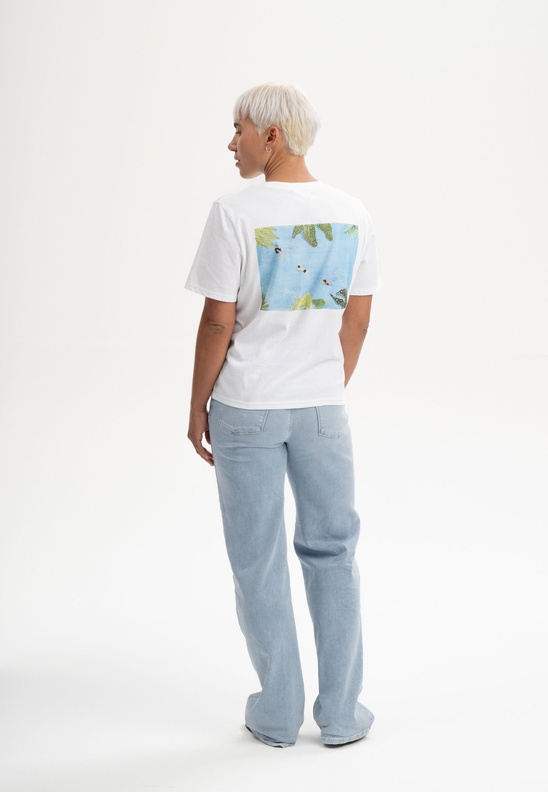 MELA T-Shirt Artist Edition Atelier Mave White Secret Lake