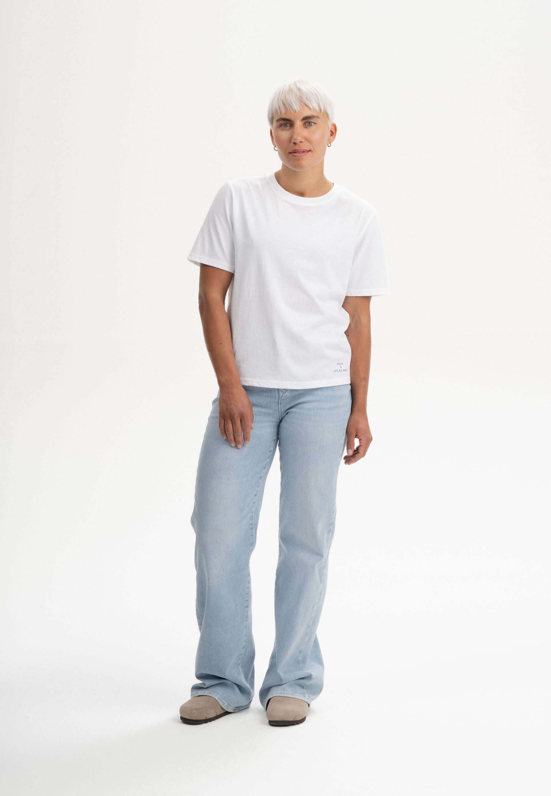 MELA T-Shirt Artist Edition Atelier Mave White Secret Lake