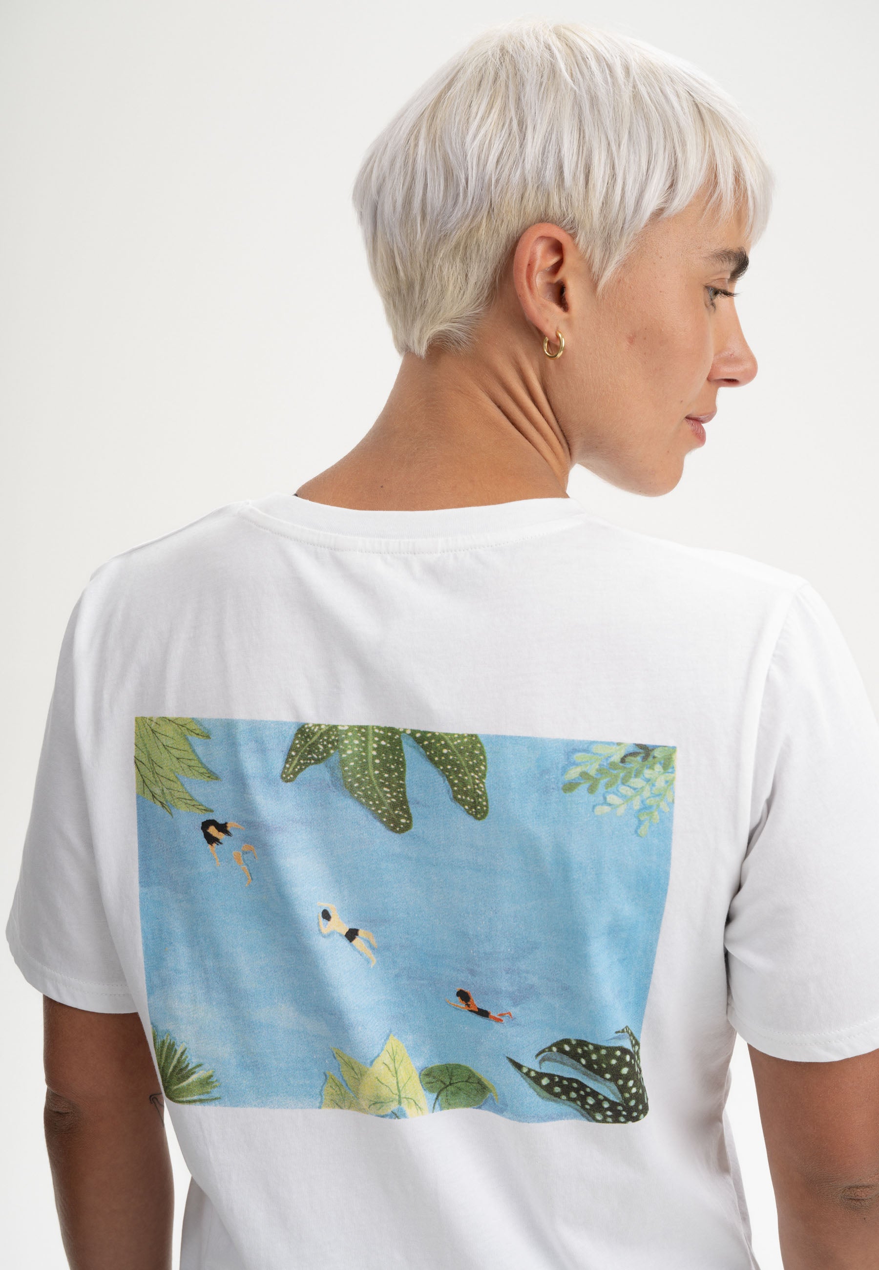 MELA T-Shirt Artist Edition Atelier Mave White Secret Lake