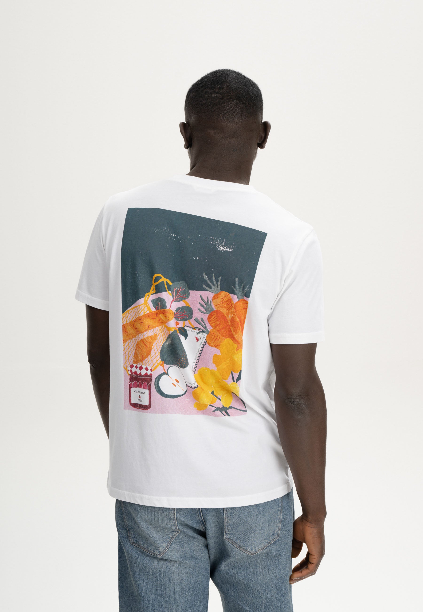 MELA T-Shirt Artist Edition Atelier Mave White Print Picnic