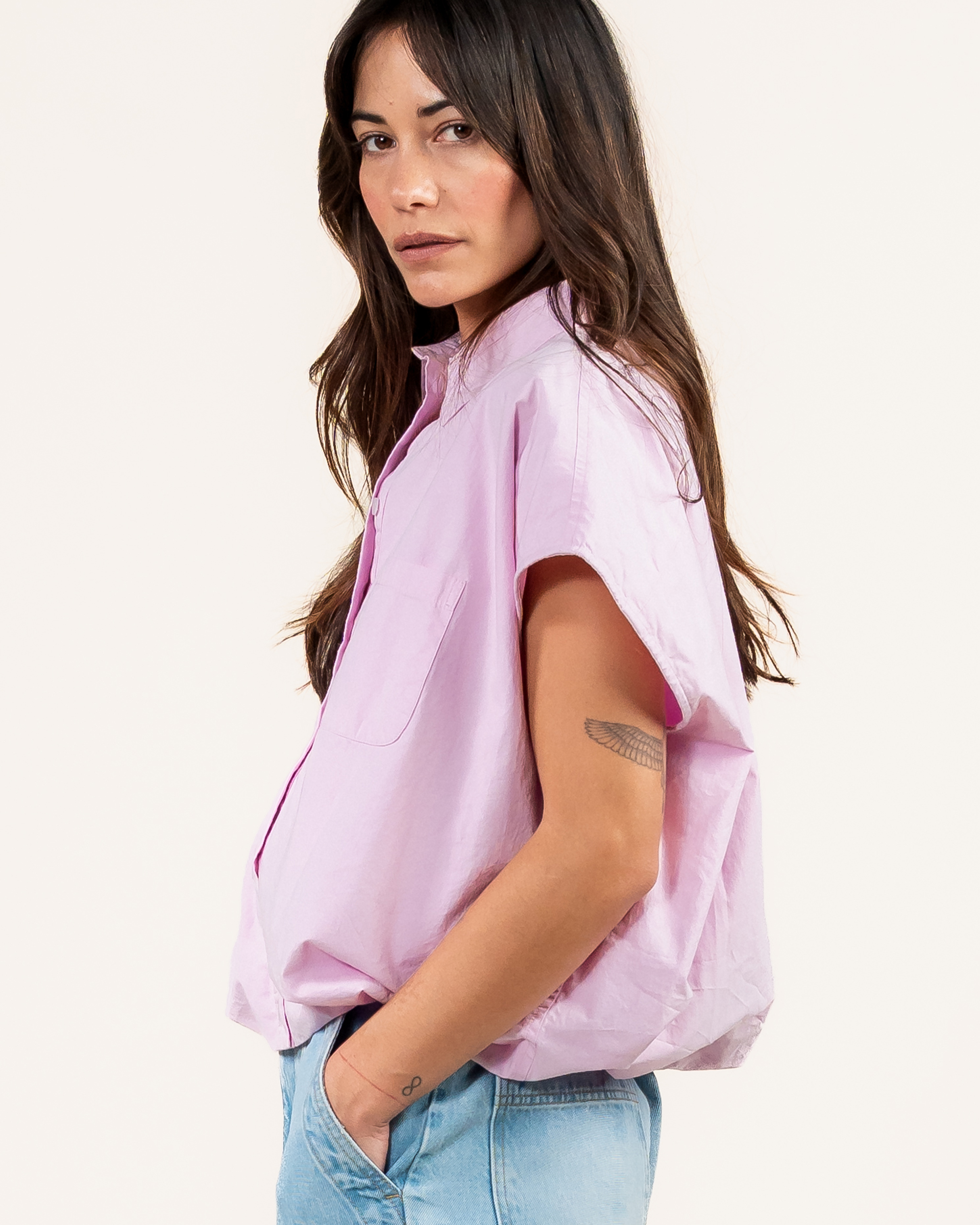 Kuyichi womens vegan Blouse Dilek Light Pink