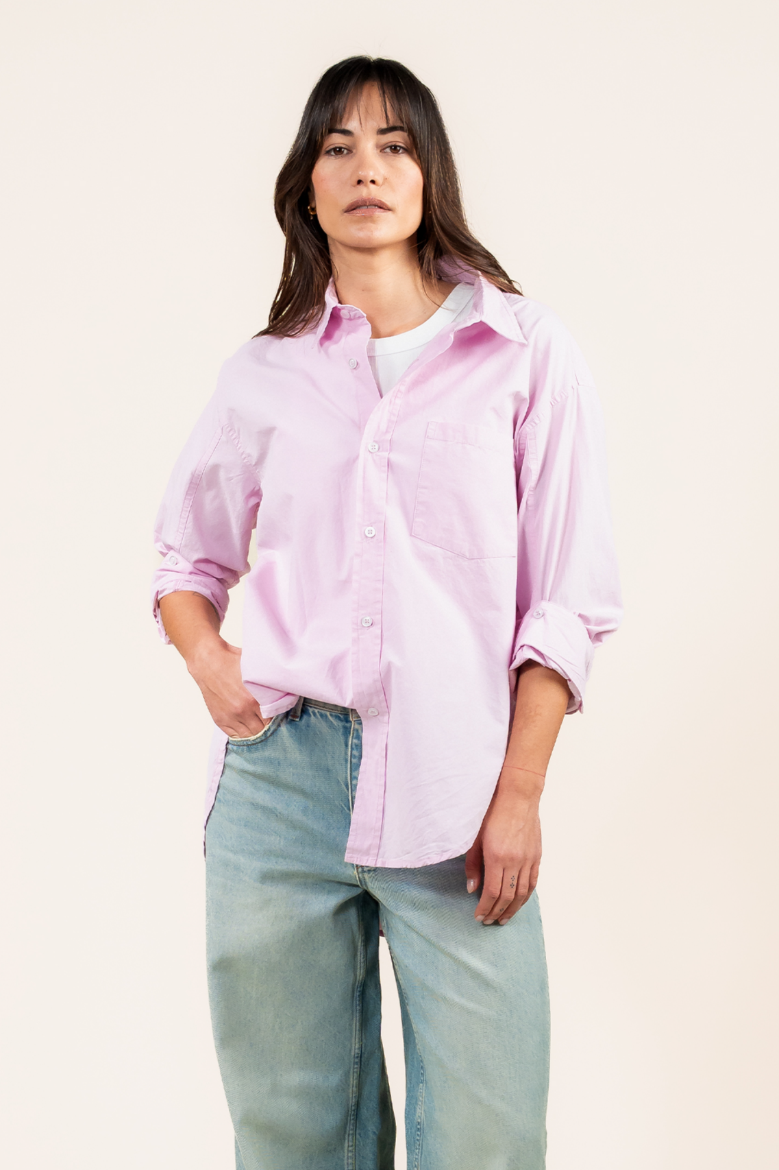 112932 - Damen vegan Bluse Ava Hellrosa