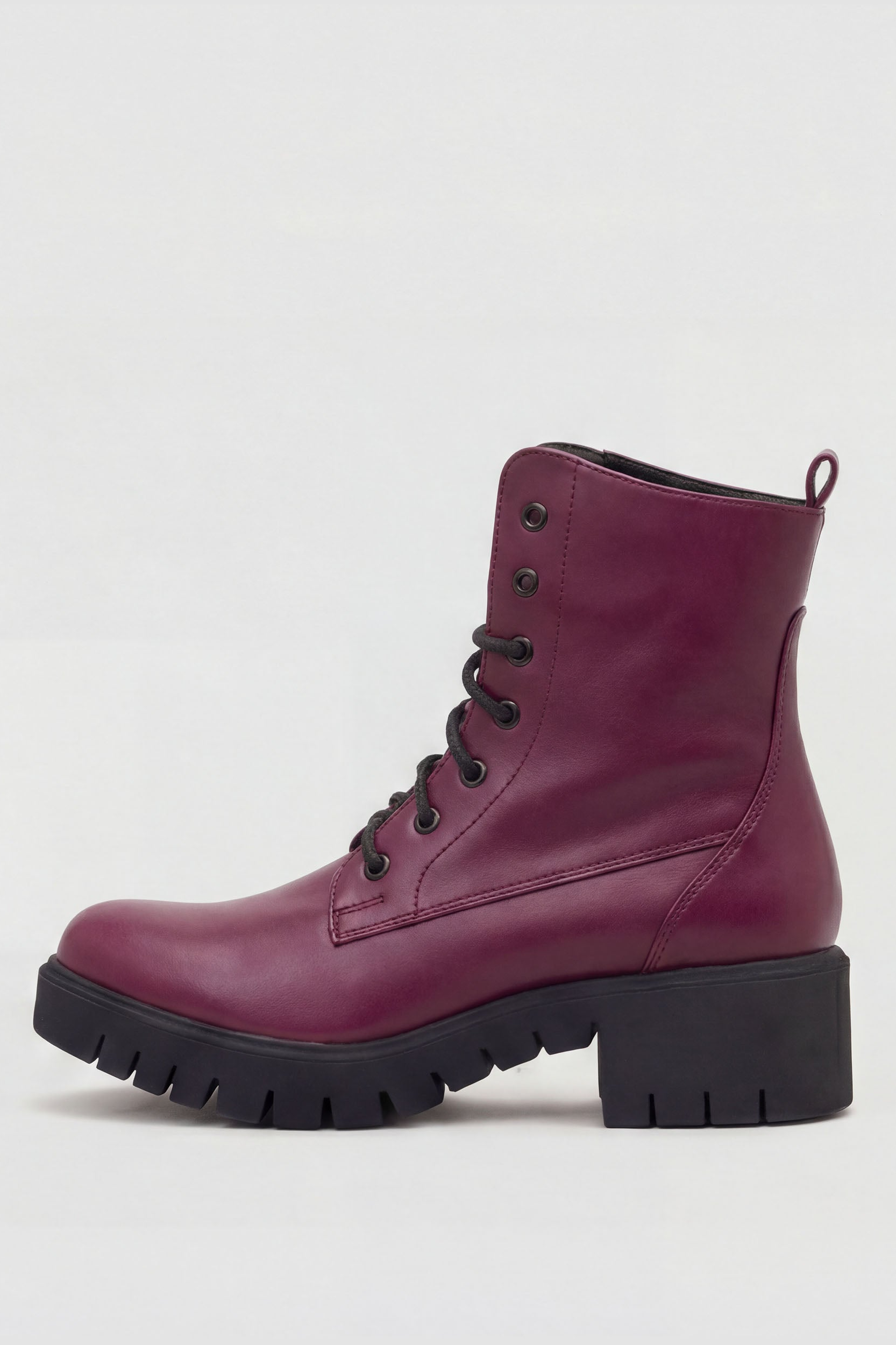 Image of BOHEMA dames vegan Werkschoenen Nr. 3 Bordeauxrood