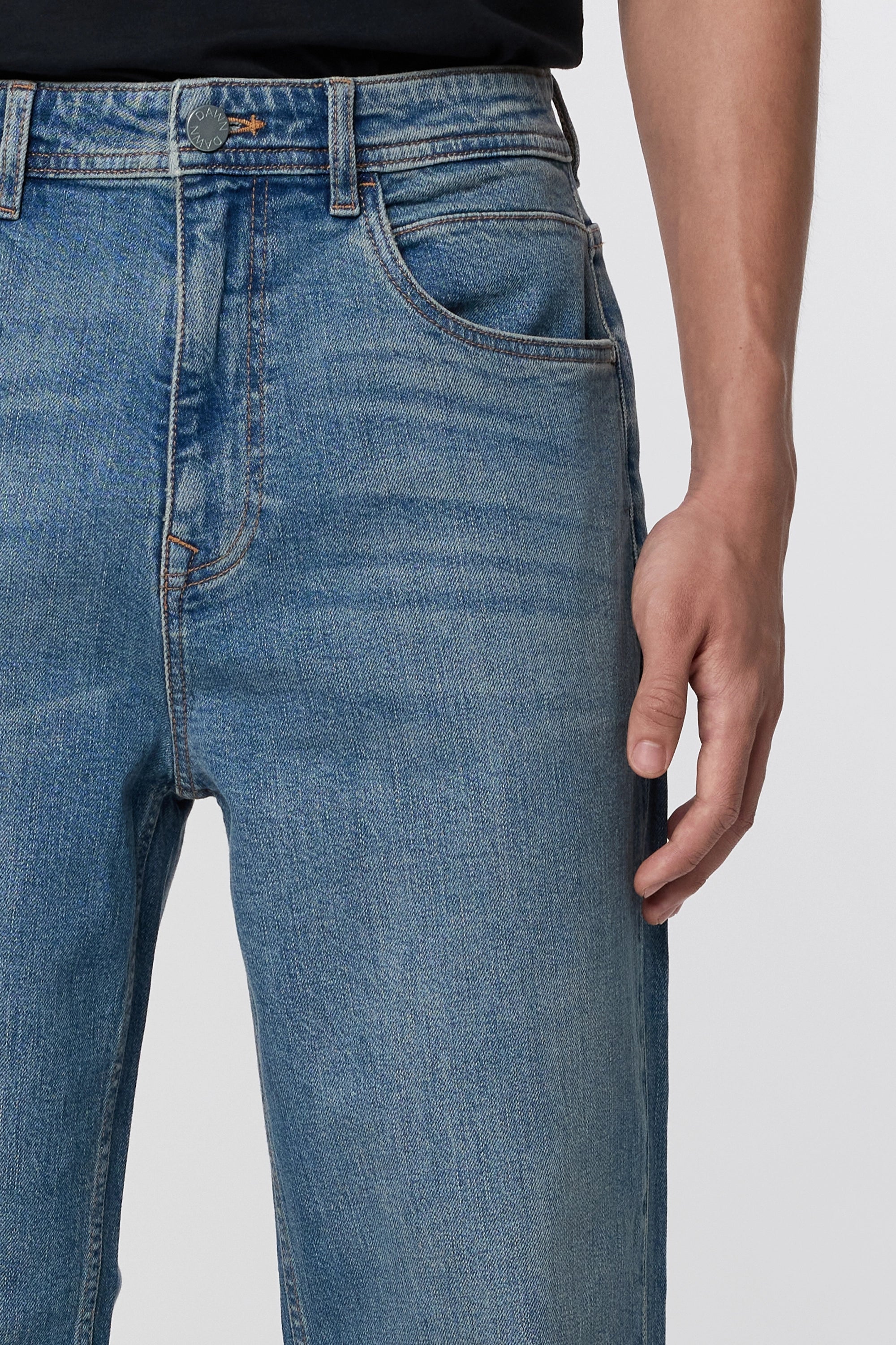 Dawn Jeans Vega Relaxed Straight Vintage  Blauw