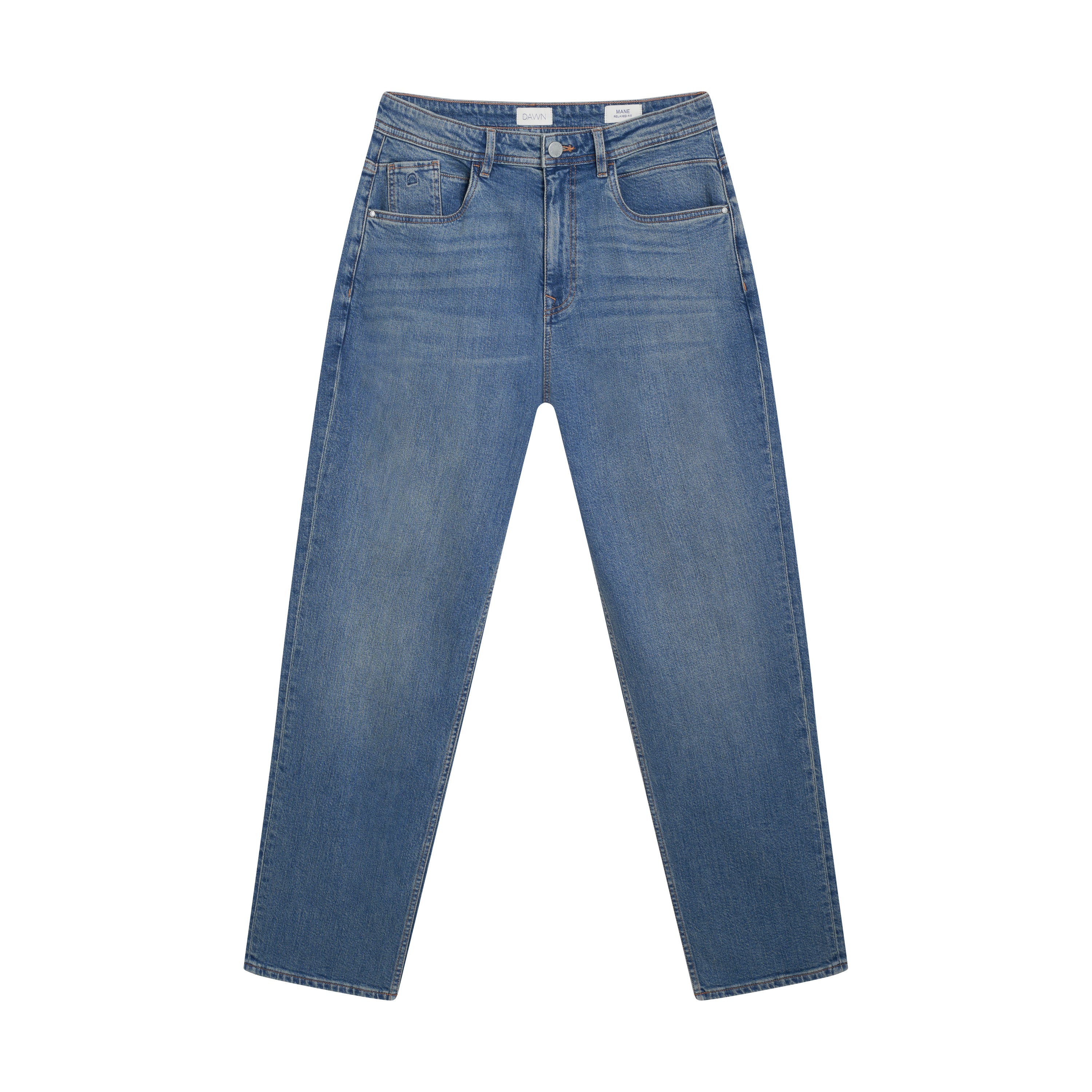 Dawn Jeans Vega Relaxed Straight Vintage  Blauw