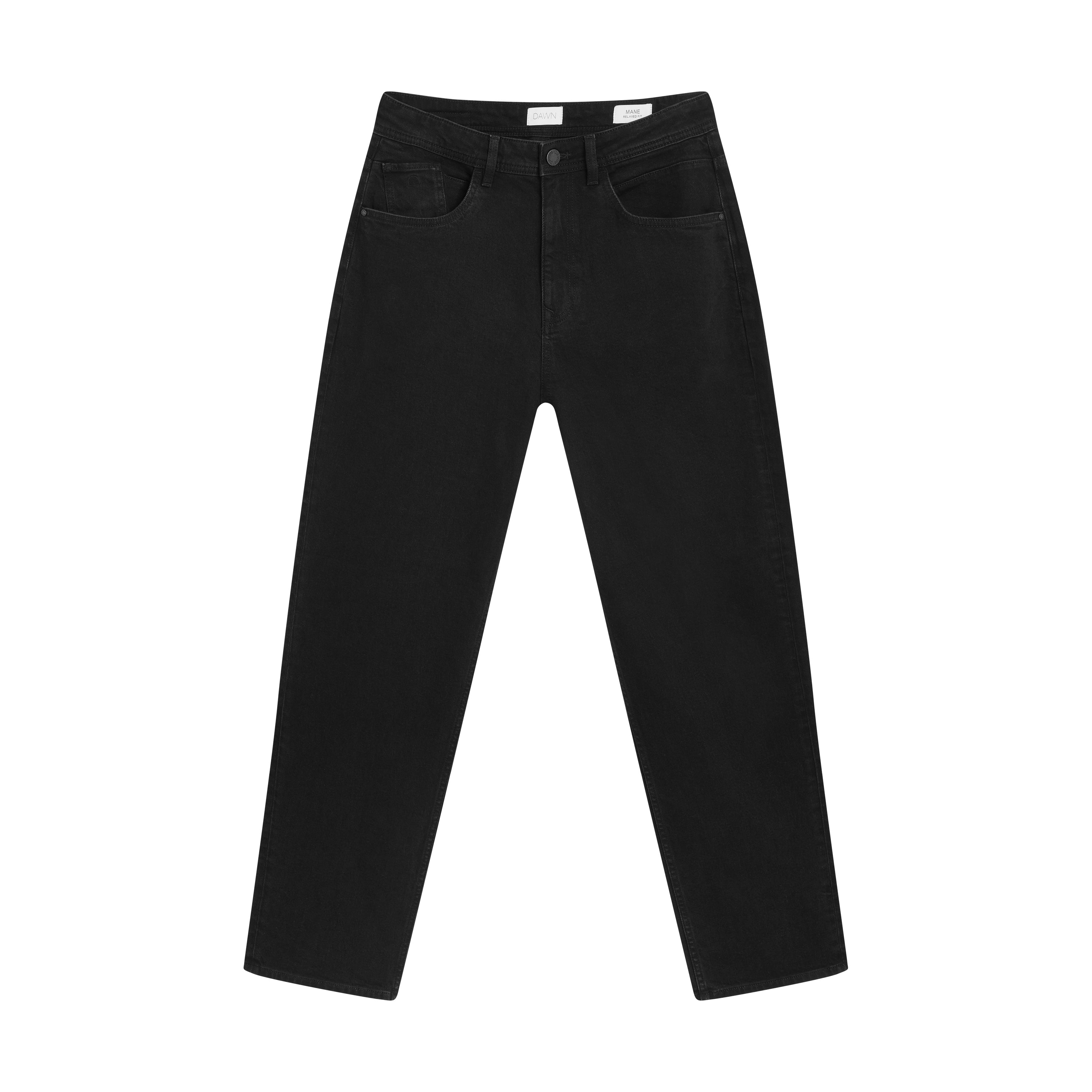 Dawn Jeans Vega Relaxed Straight Zwart