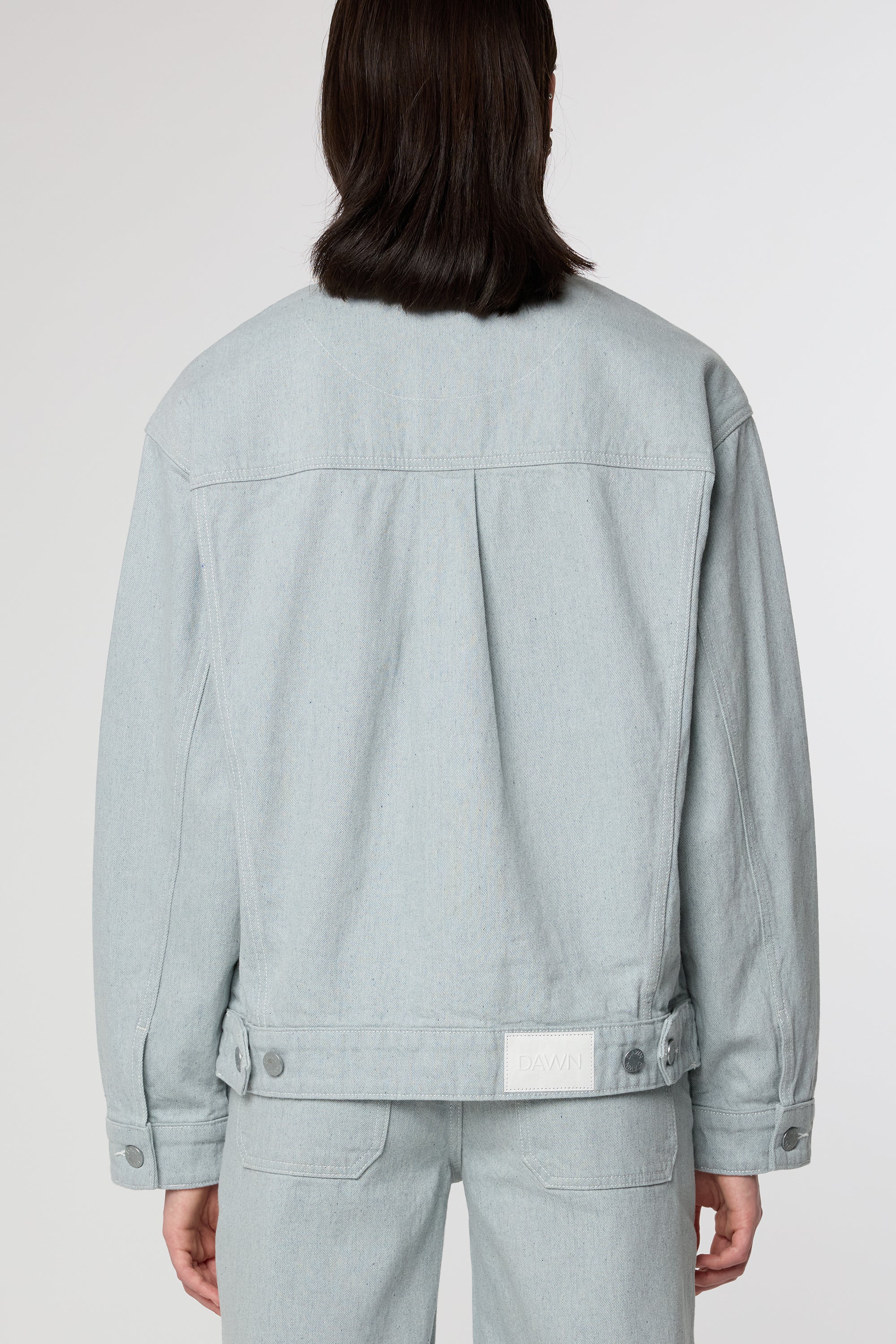 Dawn Denimjack Dune Boxy Van Gerecycled Blauw