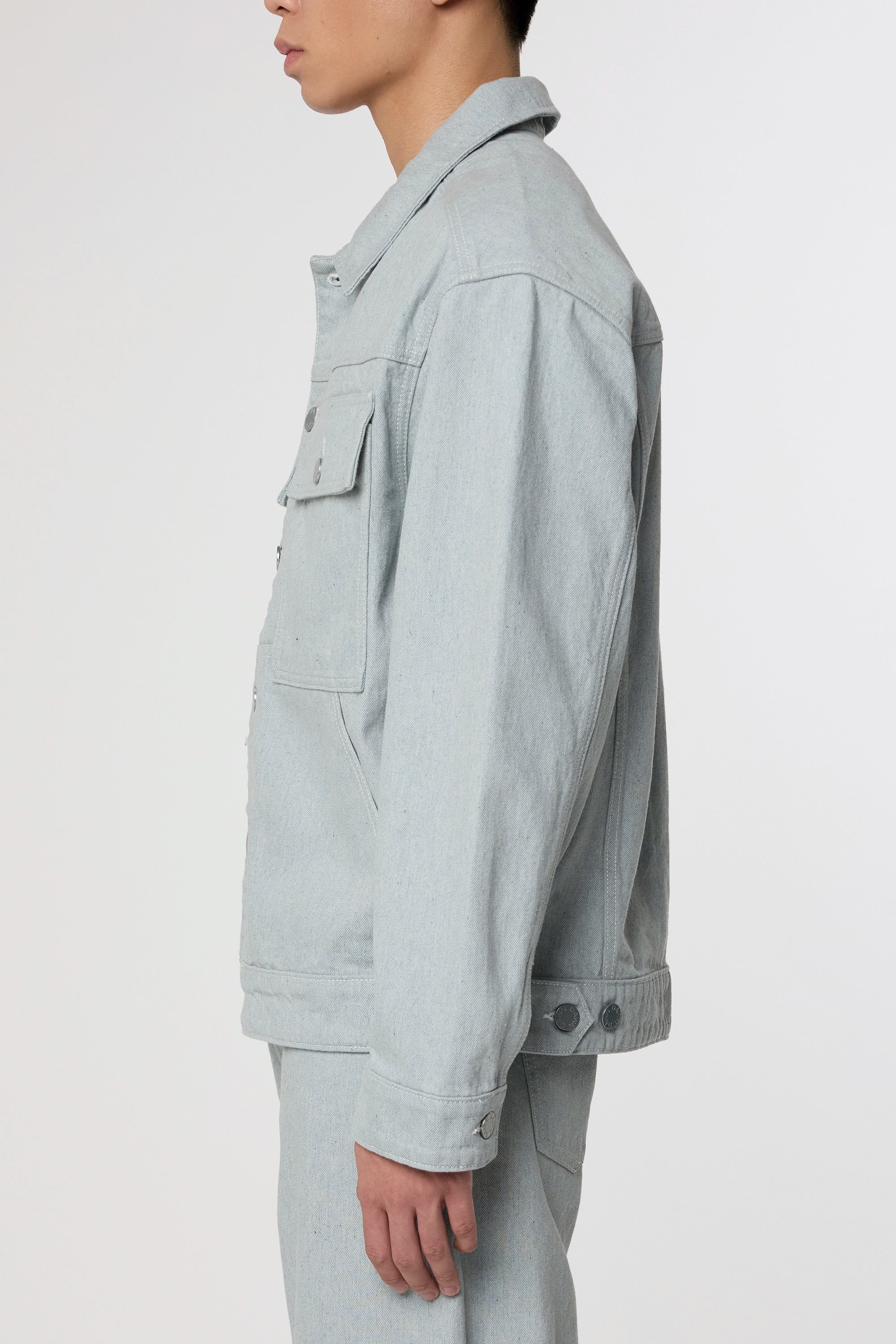 Dawn Denimjack Dune Boxy Van Gerecycled Blauw