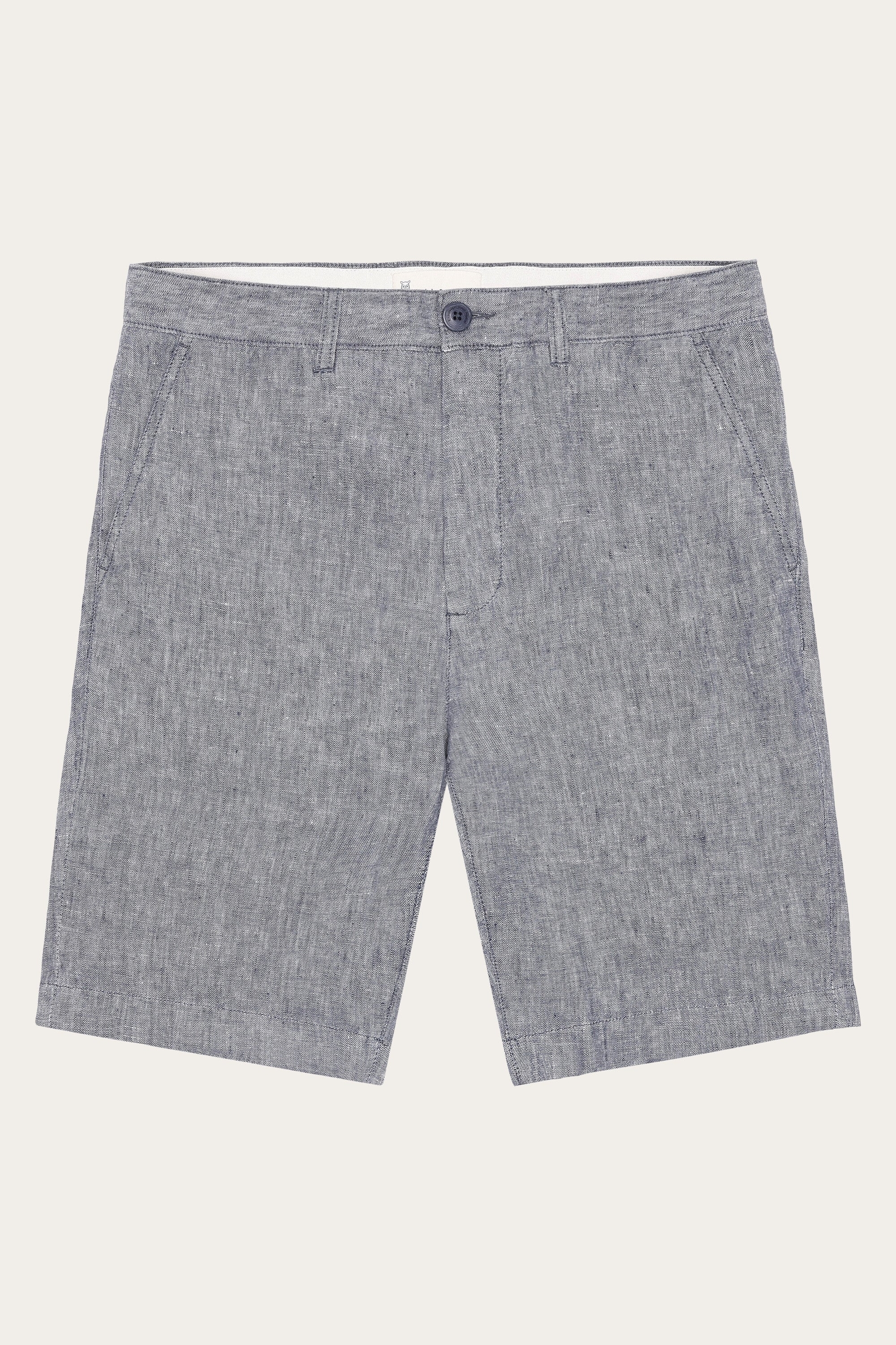 Image of KnowledgeCotton Apparel mannen vegan Shorts Chuck Regular Linnen Vintage Indigo
