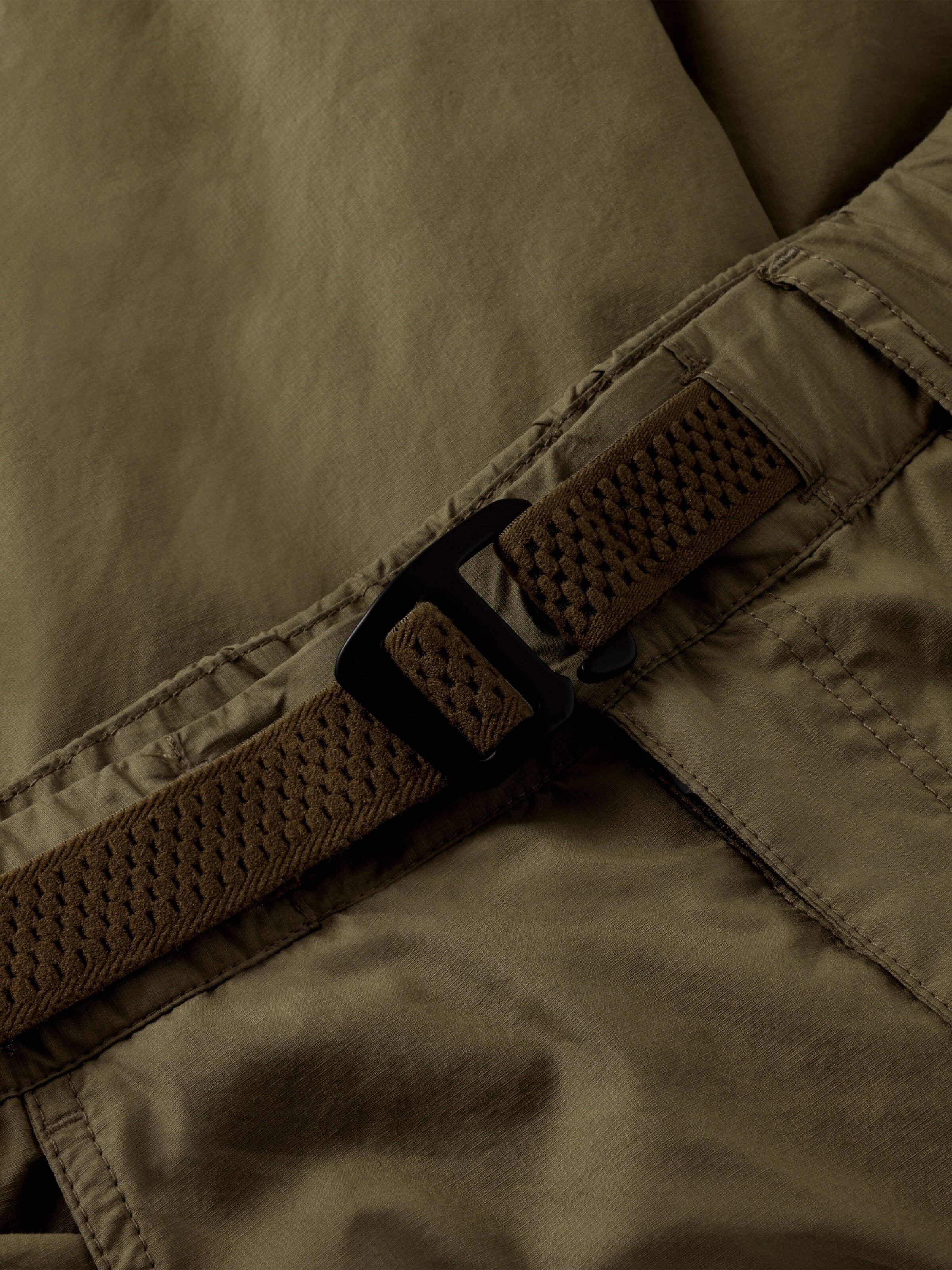KnowledgeCotton Apparel men vegan Shorts Vent Ripstop 90 Burned Olive