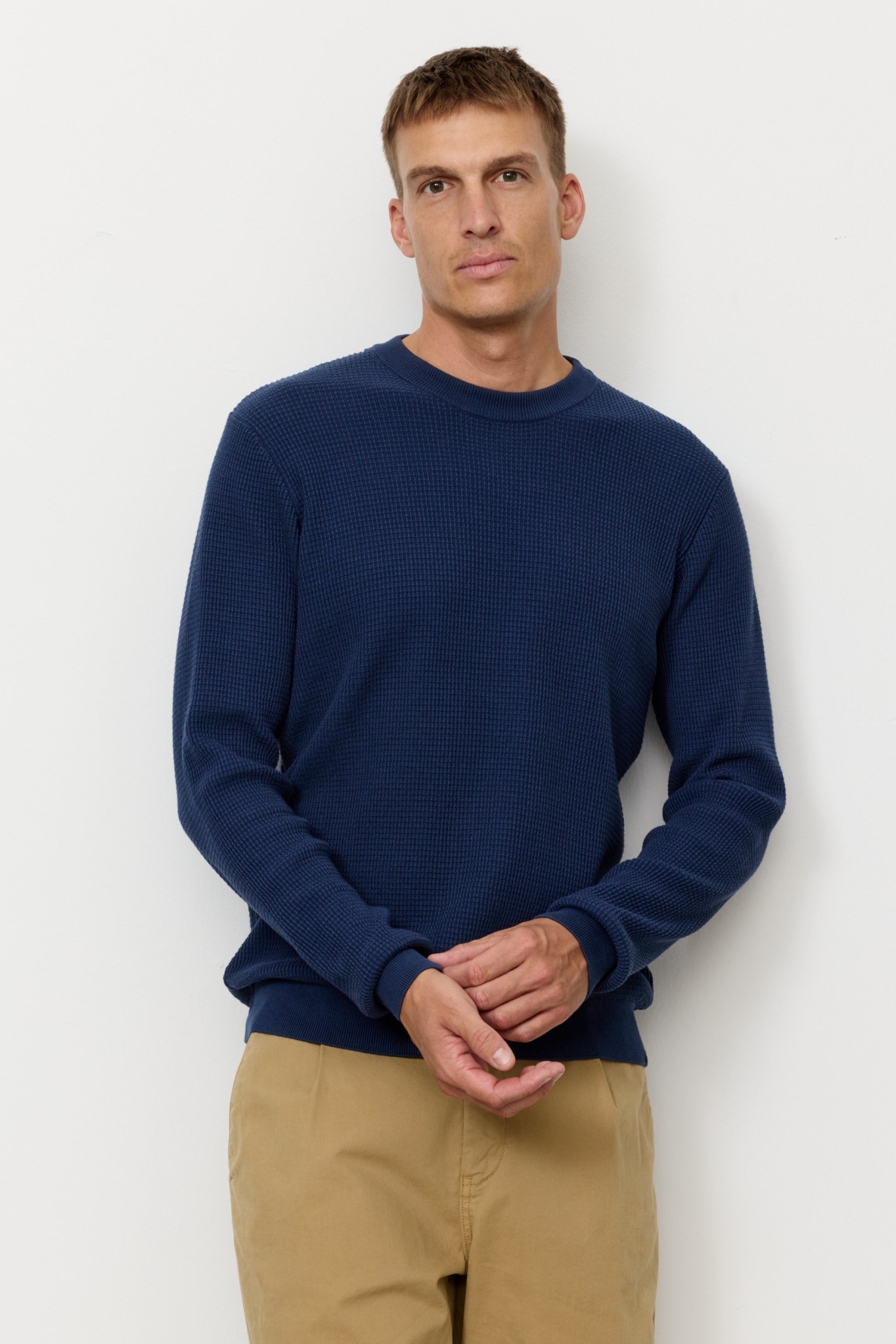 Recolution Herren vegan Pullover Lupin Navy