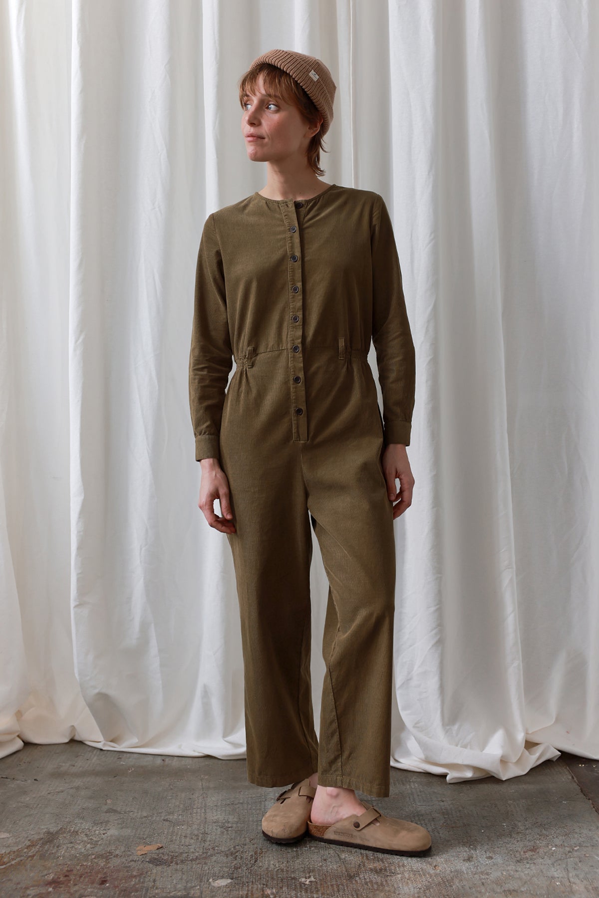 Image of TWOTHIRDS dames vegan Jumpsuit Viper Moss Green
