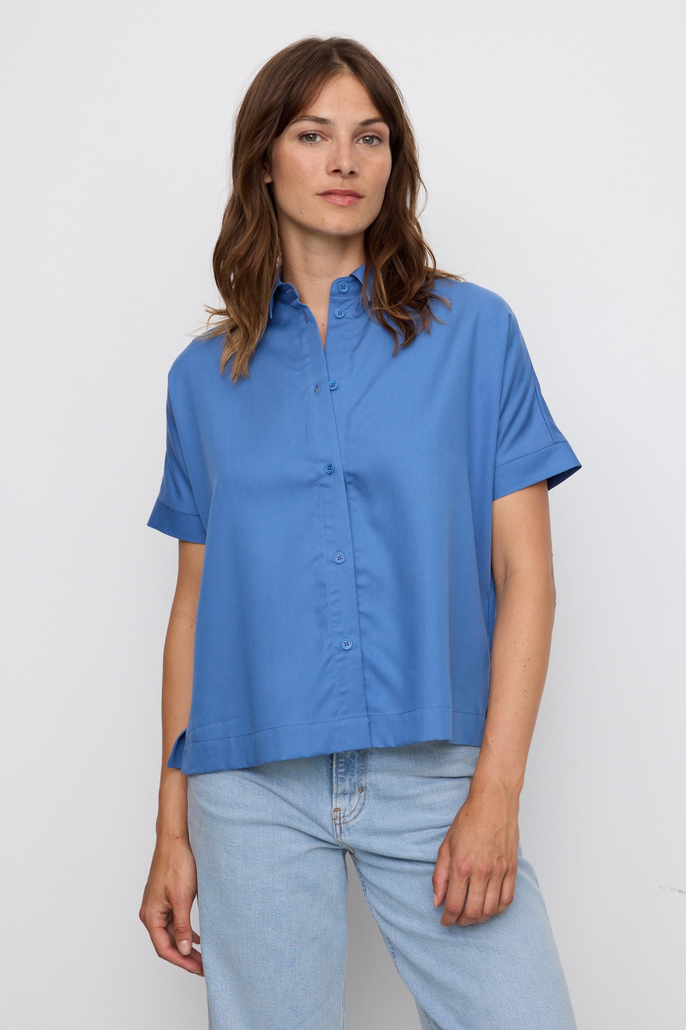 Recolution Damen vegan Shirt Lotus Electric Blue