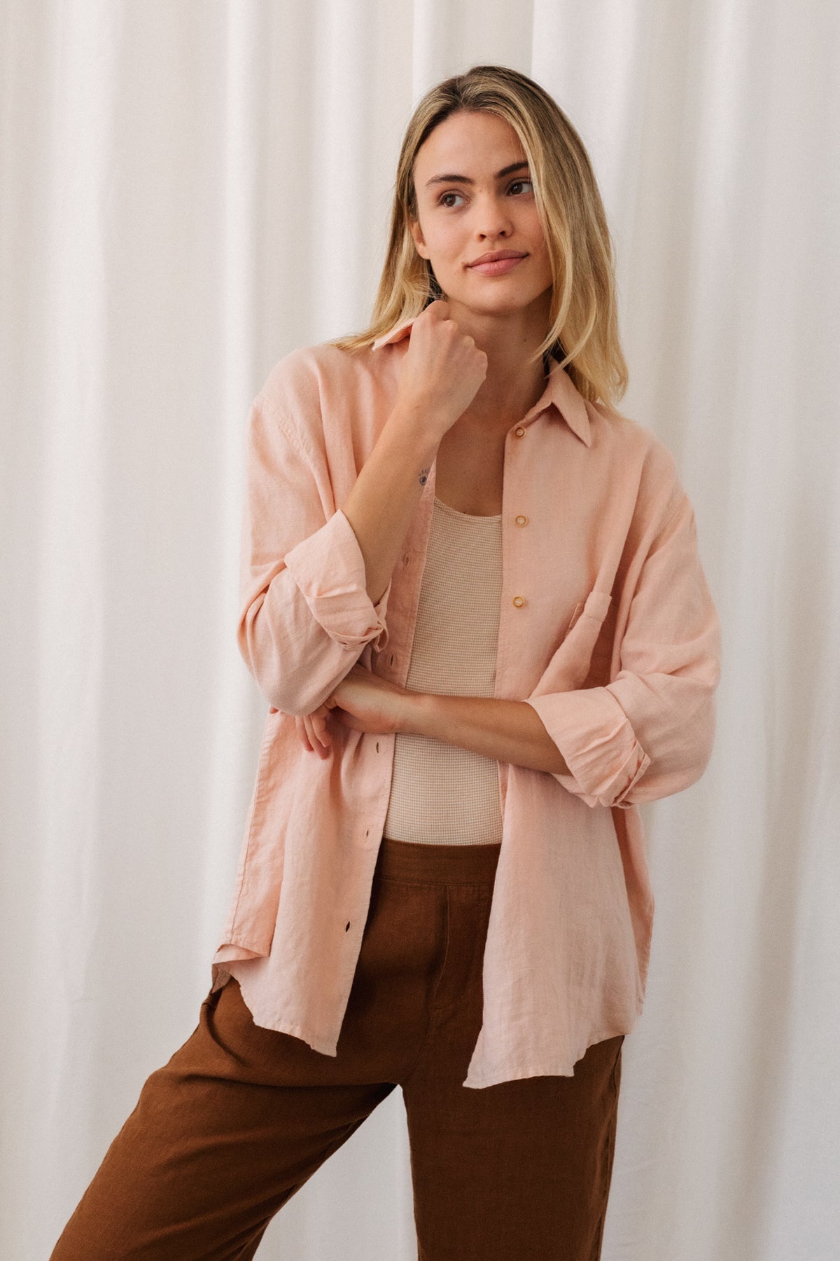 Image of TWOTHIRDS dames vegan Shirt Judinsalo Roze