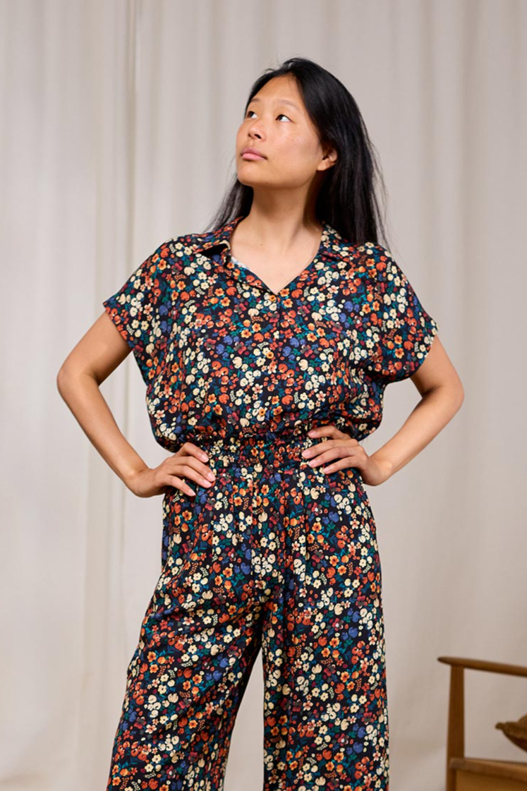 TWOTHIRDS Damen vegan Shirt Hurissalo Wild Forest Print