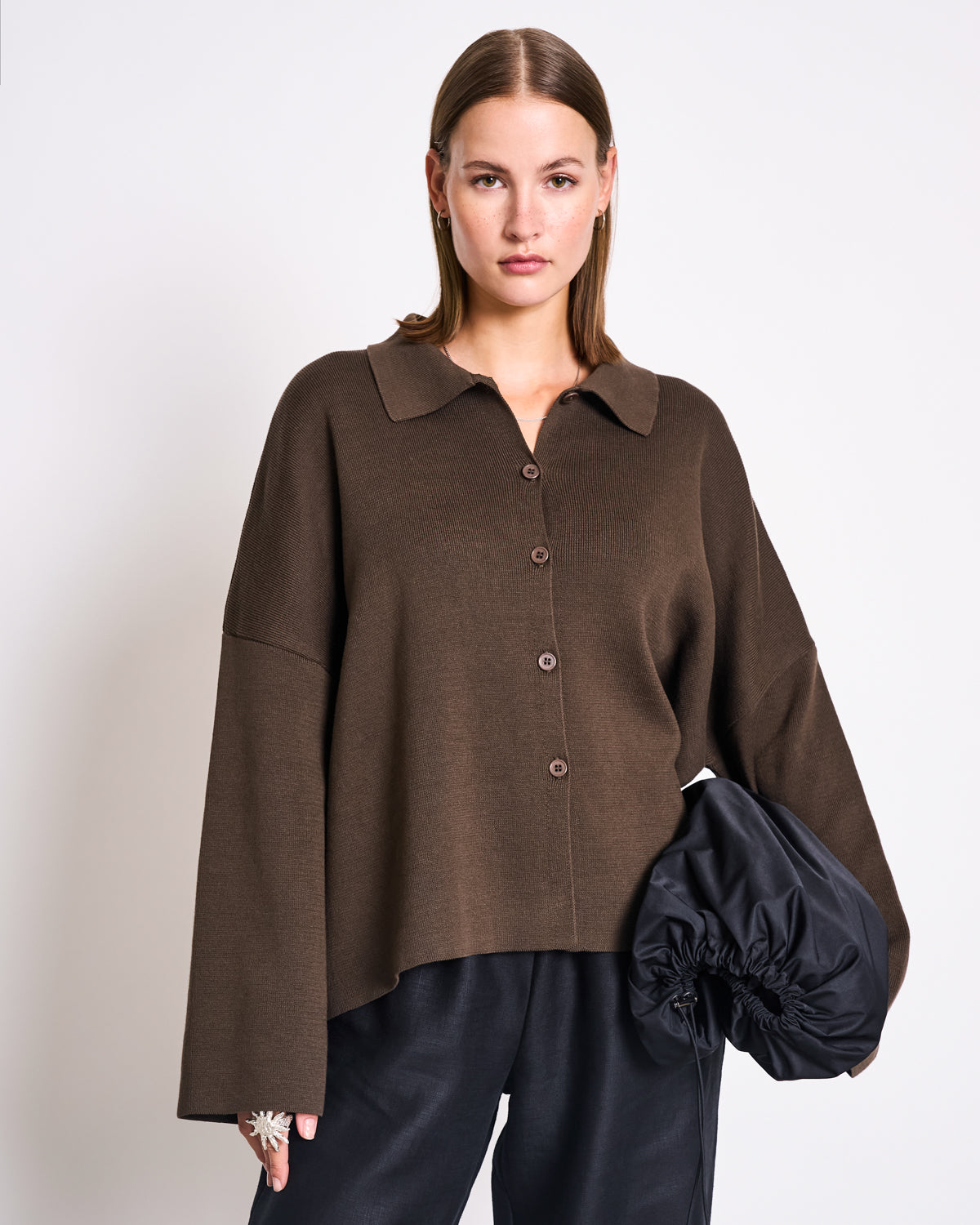 JAN 'N JUNE Cardigan Anjo Modderbruin