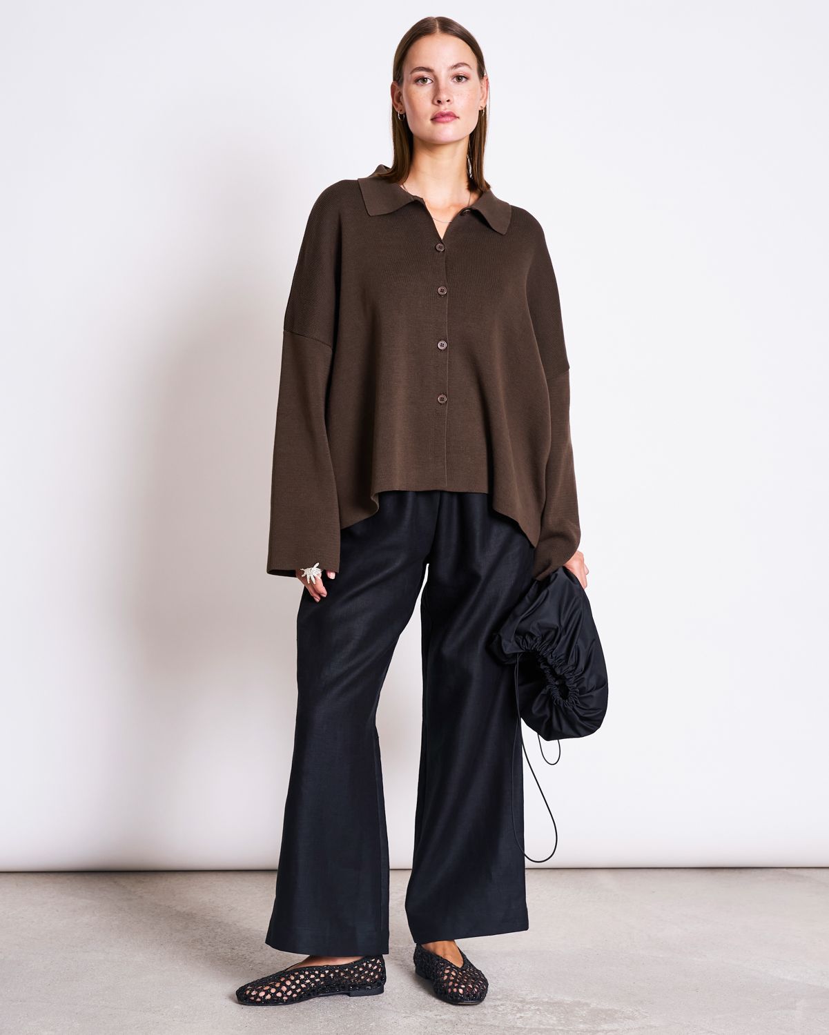 JAN 'N JUNE Cardigan Anjo Modderbruin