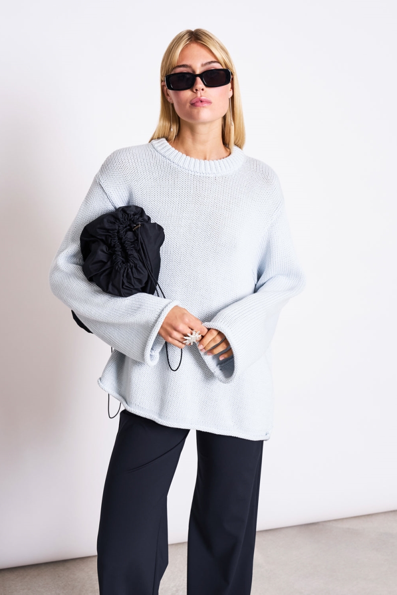 Image of JAN 'N JUNE dames vegan Jumper Sona Ijsblauw