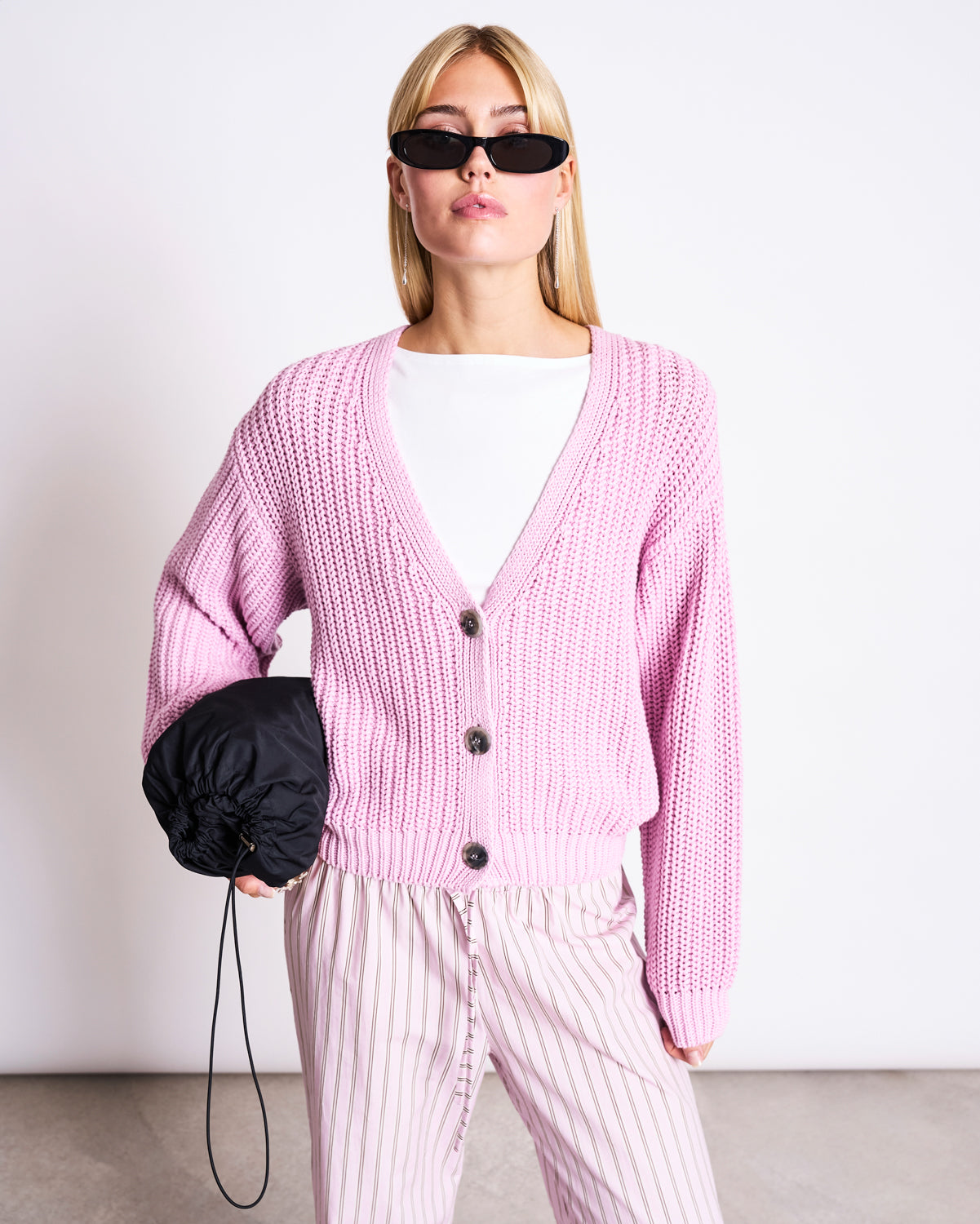JAN 'N JUNE Cardigan Lena Licht Orchidee Roze