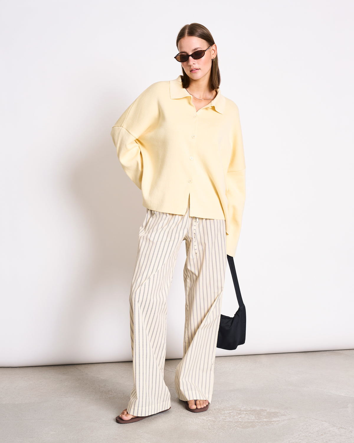 JAN 'N JUNE womens vegan Cardigan Anjo Yellow