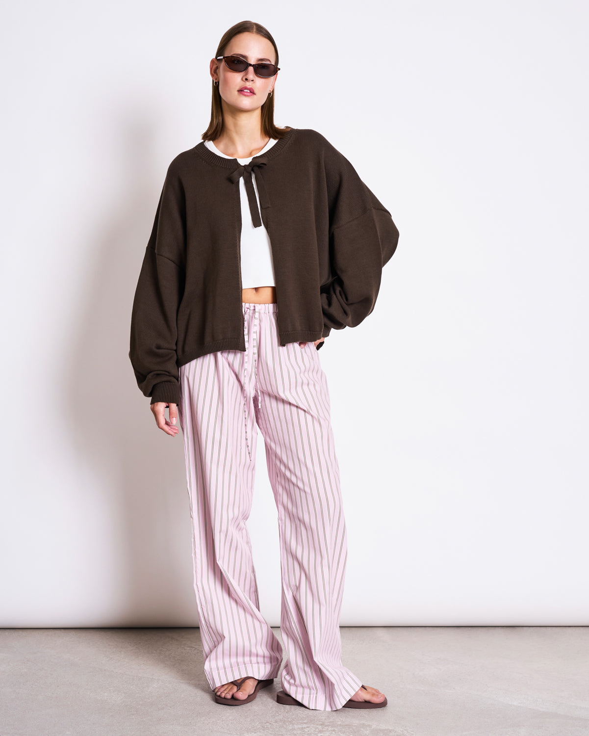 JAN 'N JUNE Cardigan Zea Modderbruin