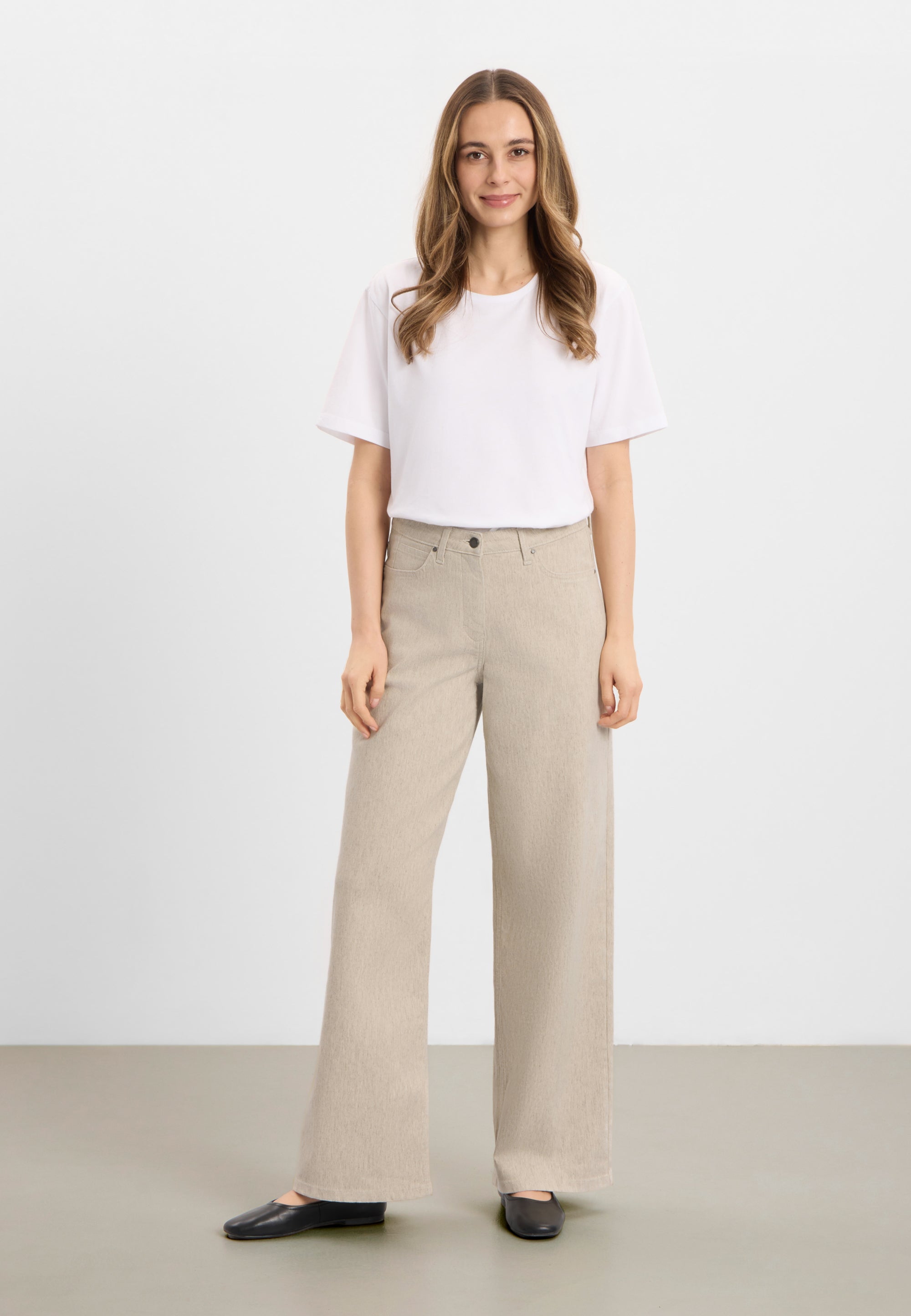 LAURIE Hose Carol Loose Grau Sand