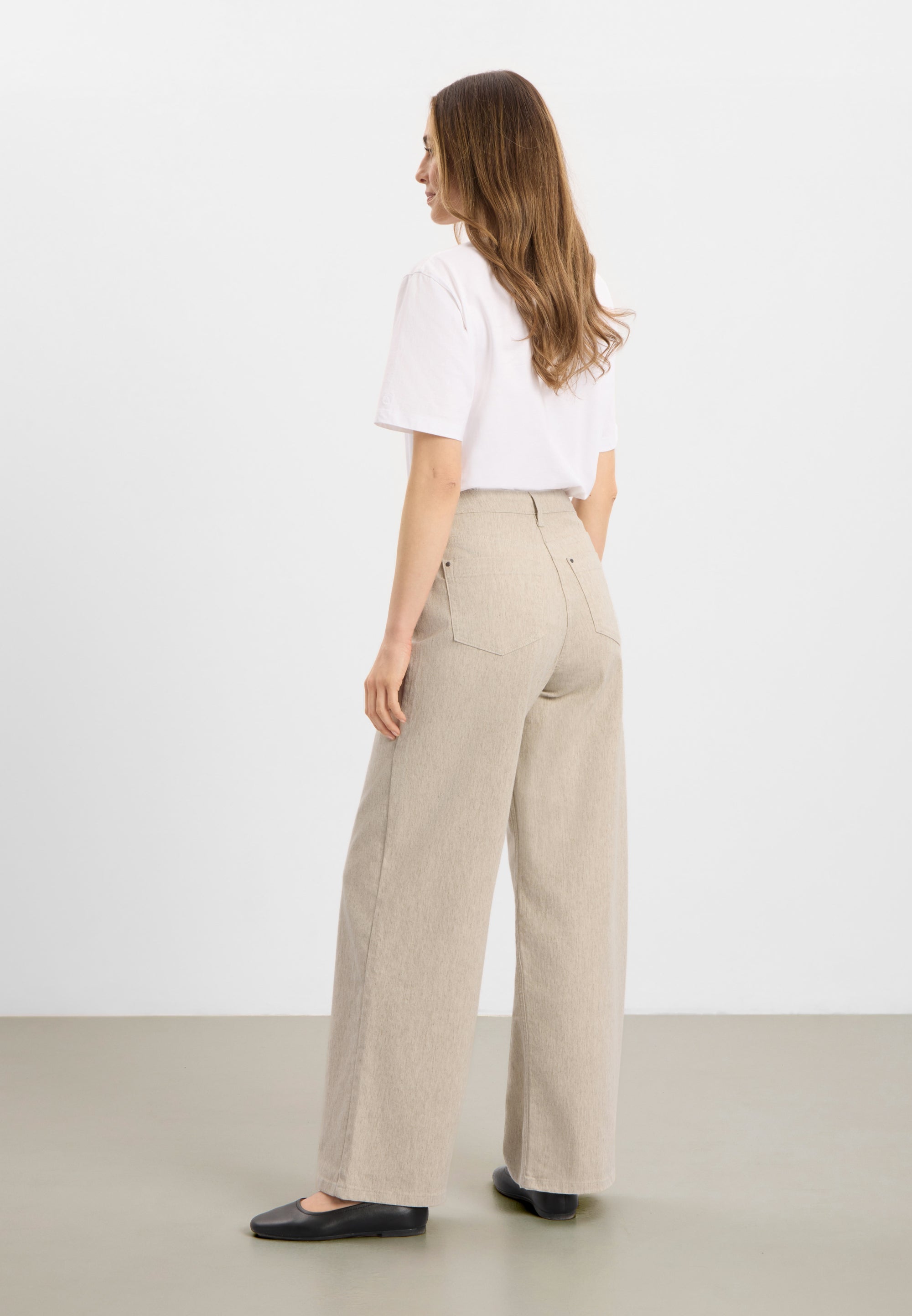 LAURIE Hose Carol Loose Grau Sand