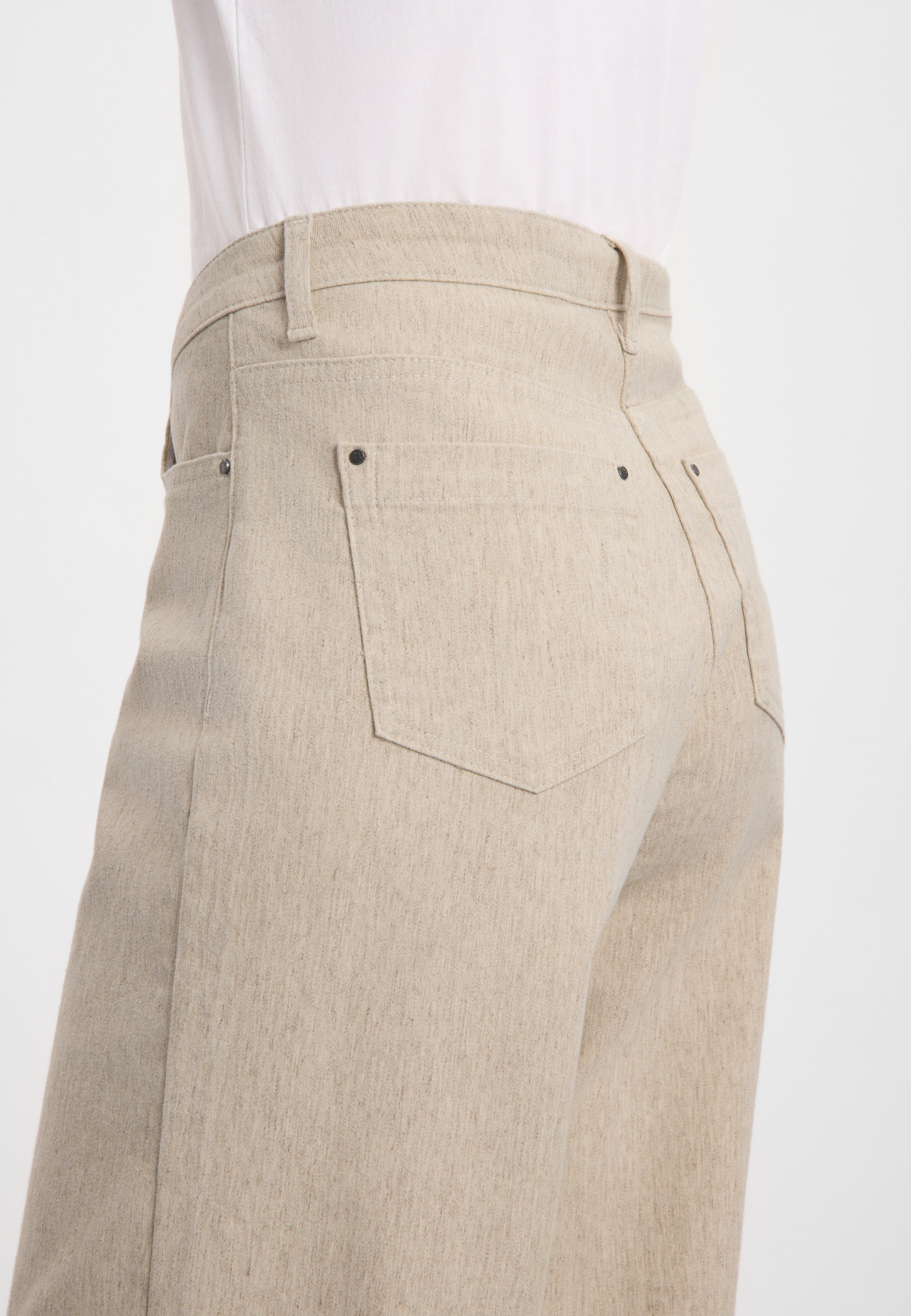 LAURIE Hose Carol Loose Grau Sand