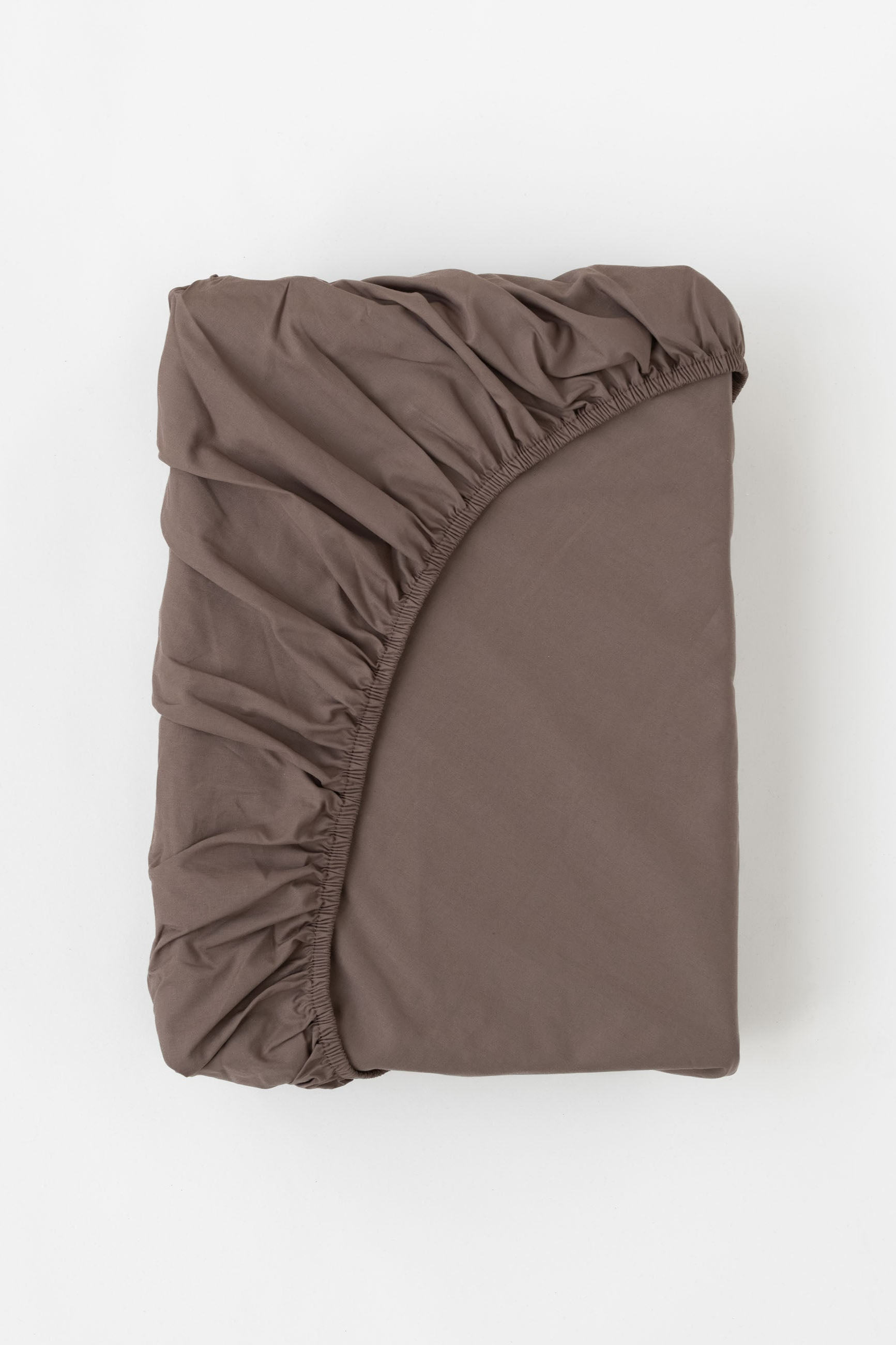 MELA unisex vegan Bed Sheet Percale Fitted Kasol Mocha