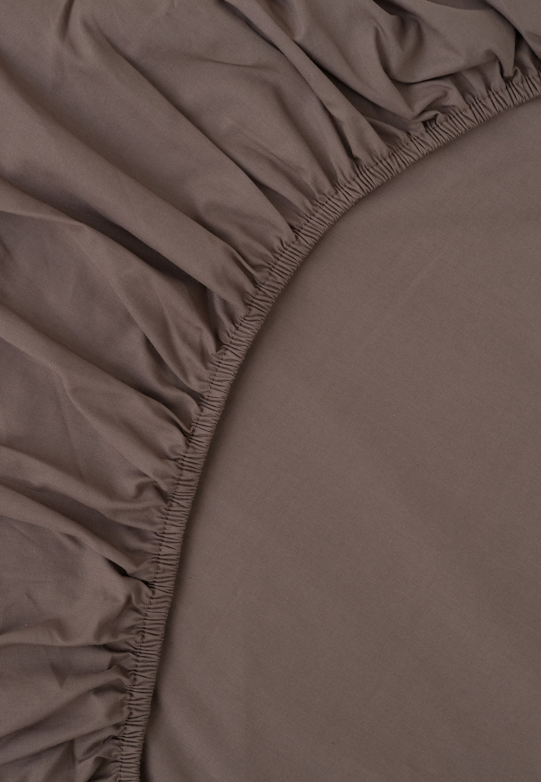 MELA unisex vegan Bed Sheet Percale Fitted Kasol Mocha