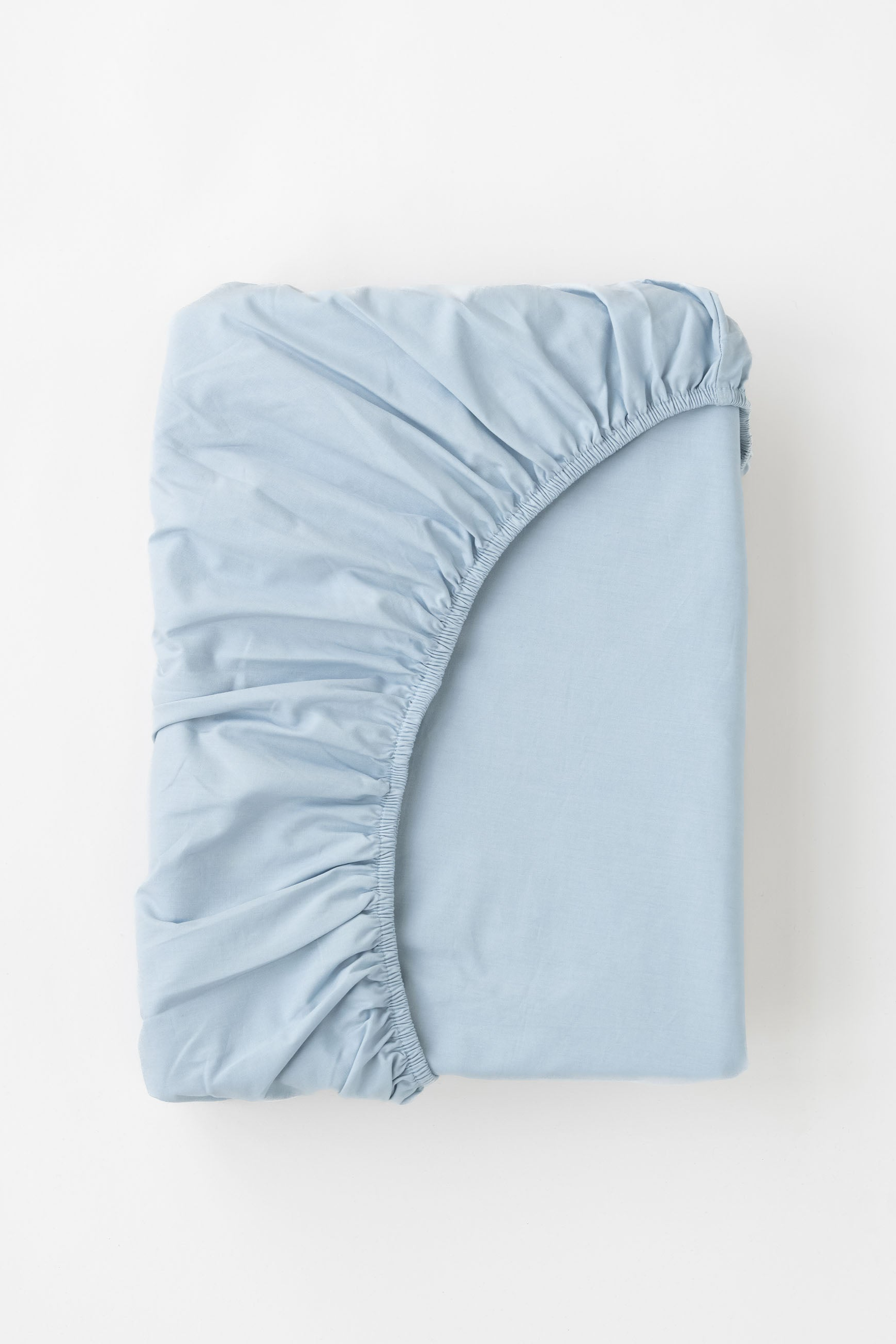 MELA unisex vegan Bed Sheet Percale Fitted Kasol Cloudy Blue