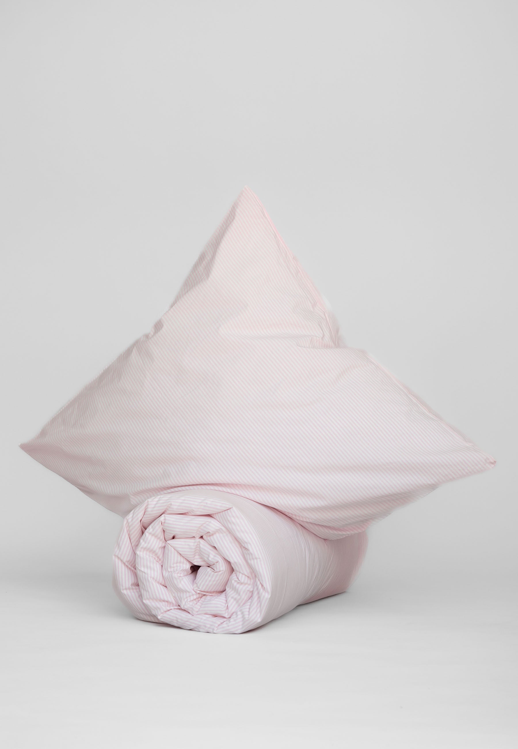 MELA Bettwäsche-Set Majuli Rose/Natural White Stripes