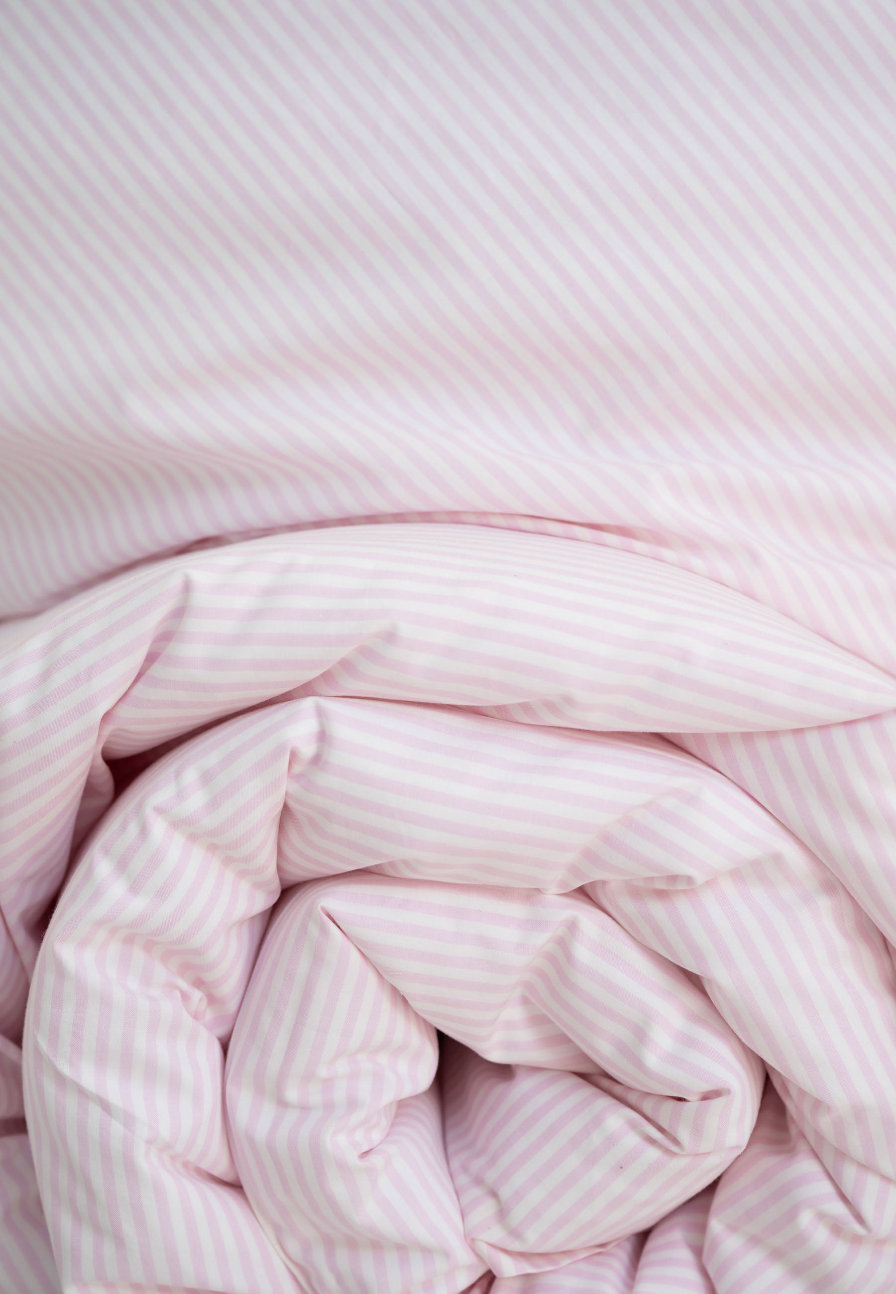 MELA Bettwäsche-Set Majuli Rose/Natural White Stripes