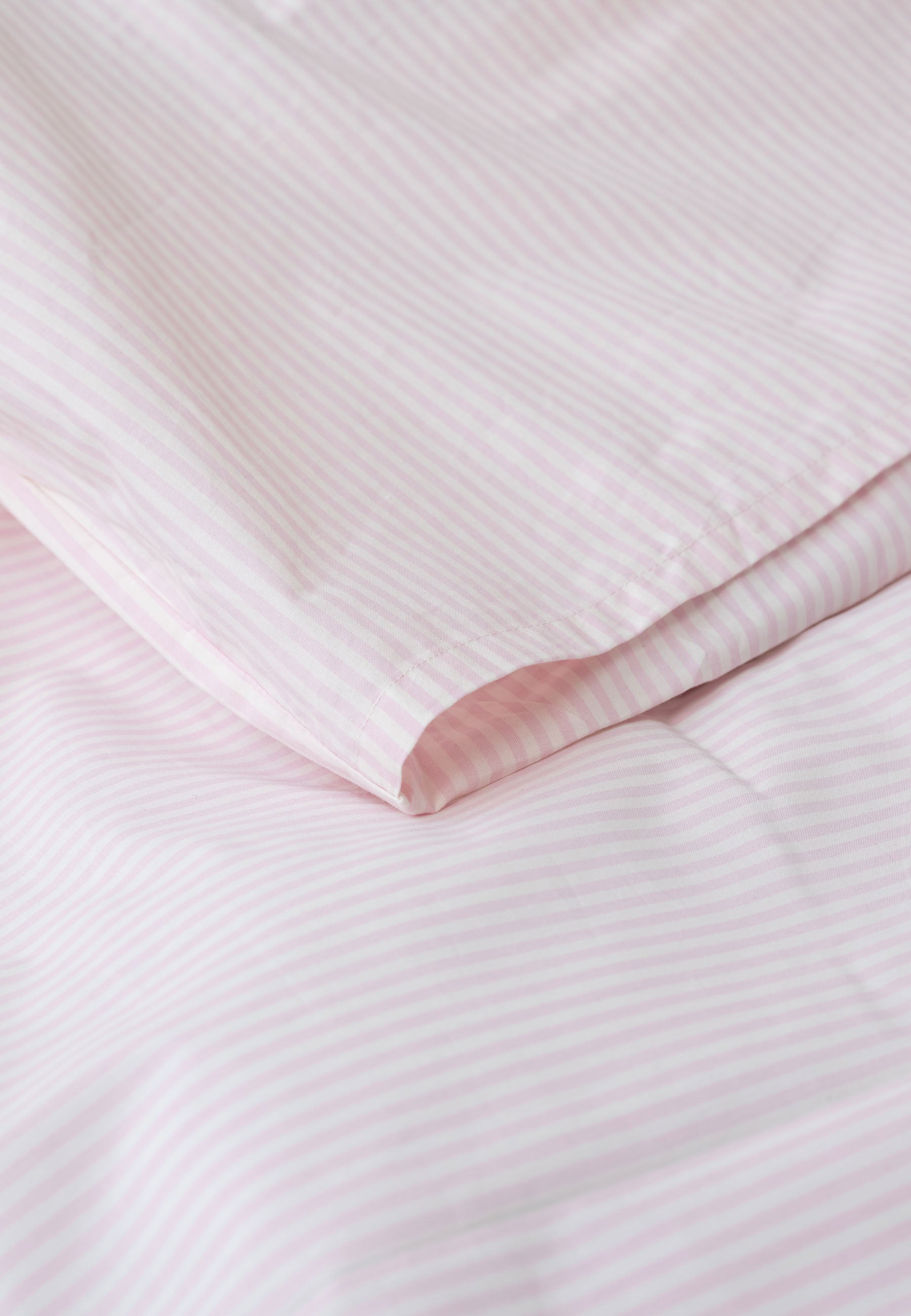 MELA Bettwäsche-Set Majuli Rose/Natural White Stripes