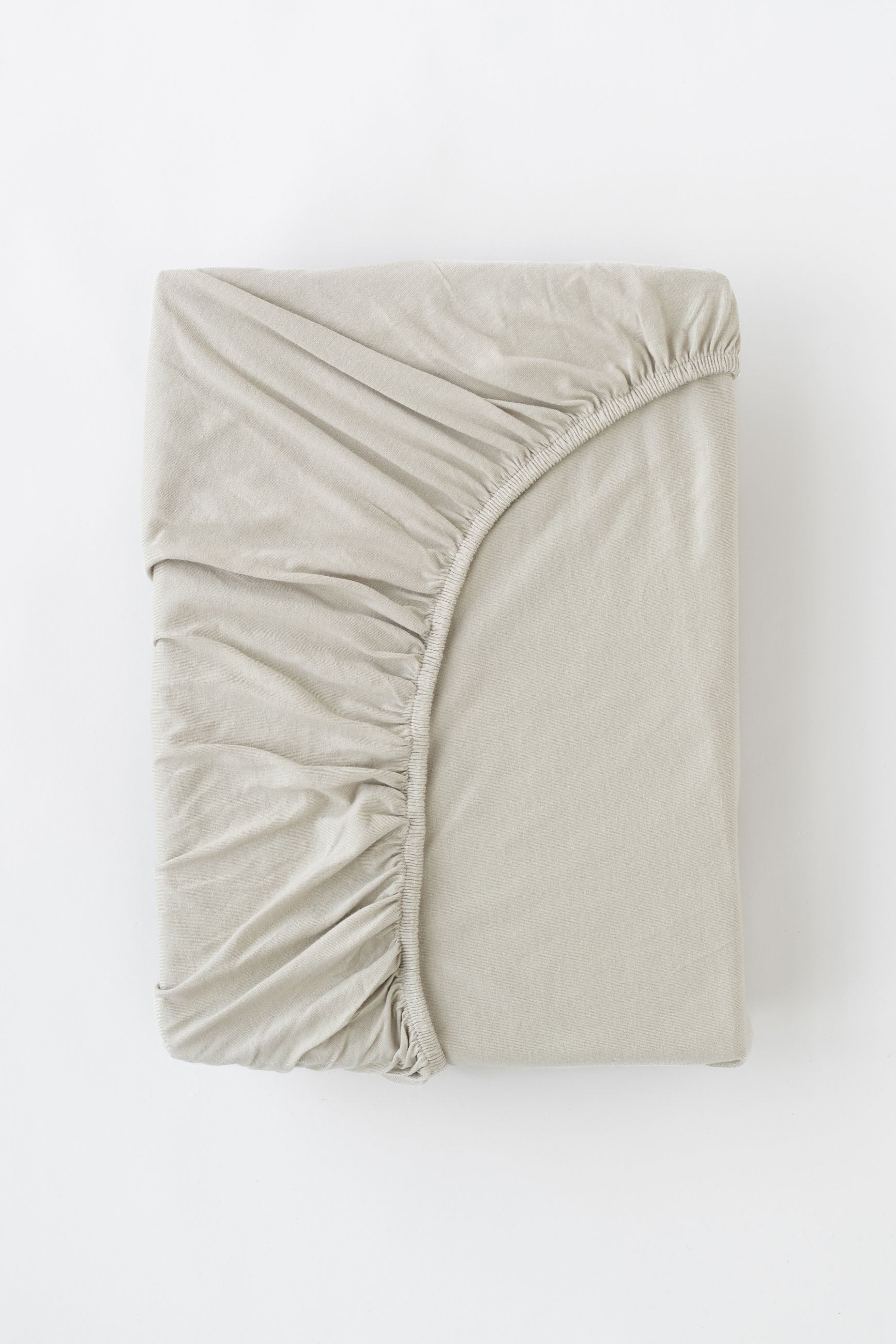MELA unisex vegan Bed Sheet Jersey Fitted Pamban Beige