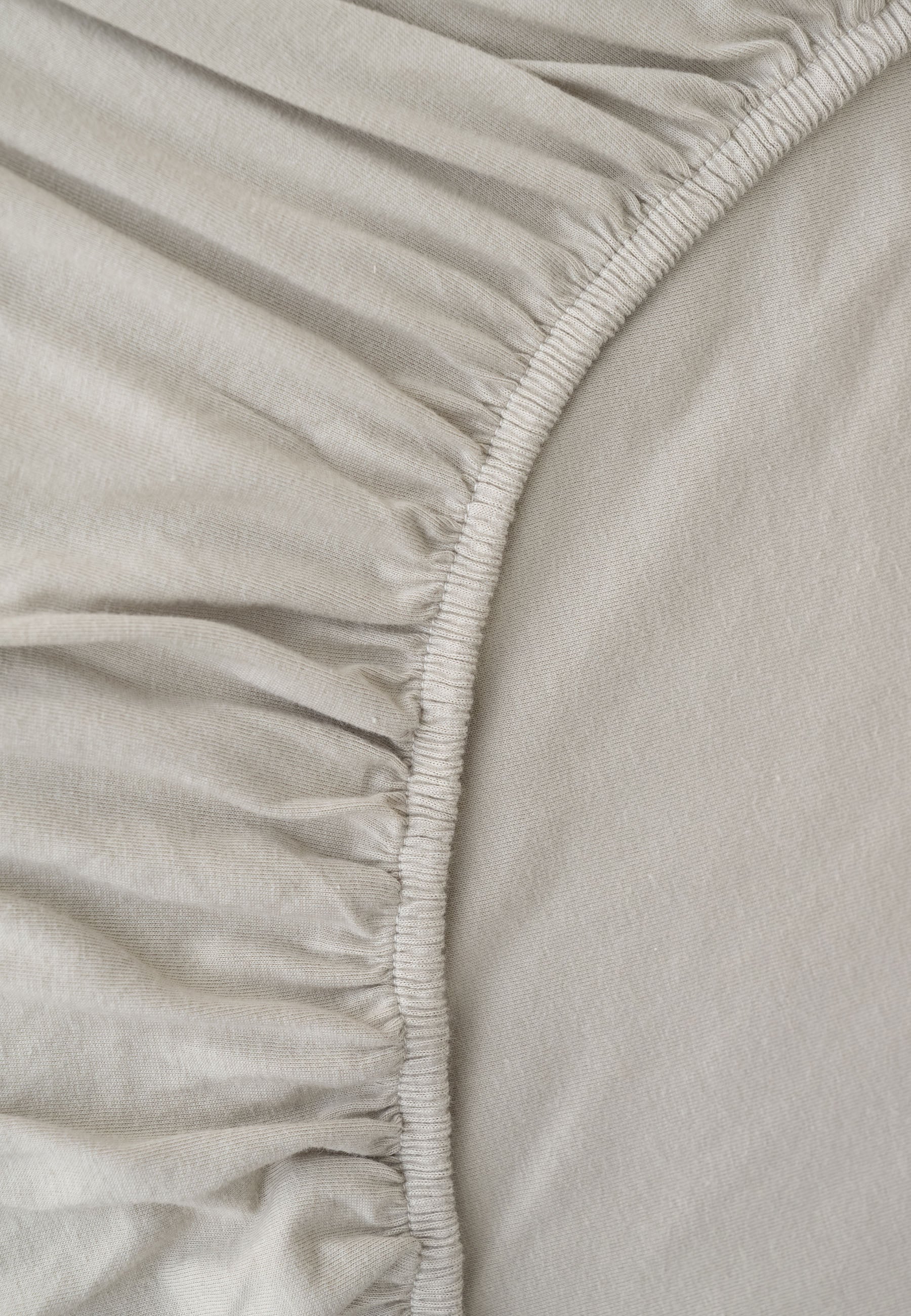 MELA unisex vegan Bed Sheet Jersey Fitted Pamban Beige