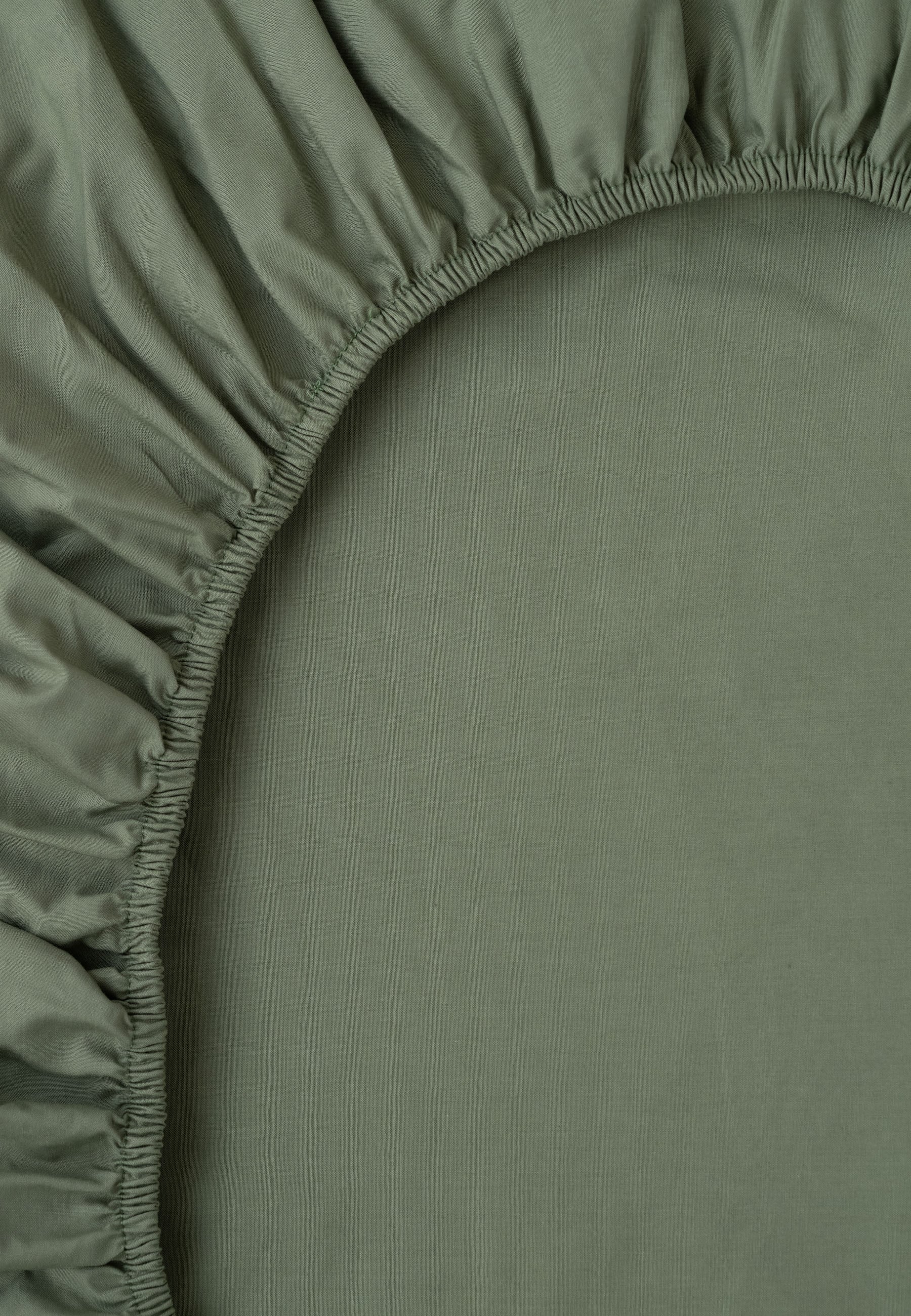 MELA unisex vegan Bed Sheet Percale Fitted Kasol Herbal Green