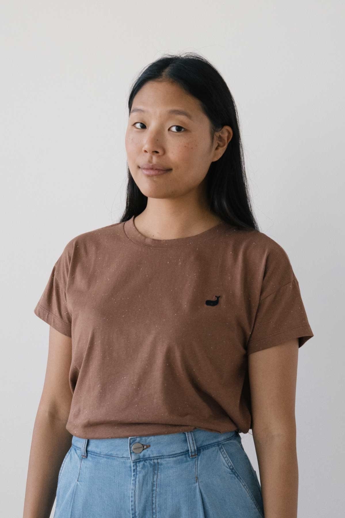 TWOTHIRDS womens vegan T-Shirt Sepanggar Brown