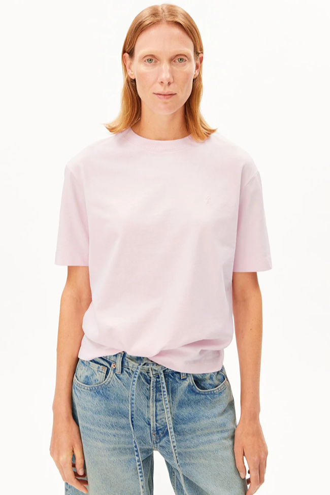 ARMEDANGELS womens vegan T-Shirt Tarjaa Pink Mist