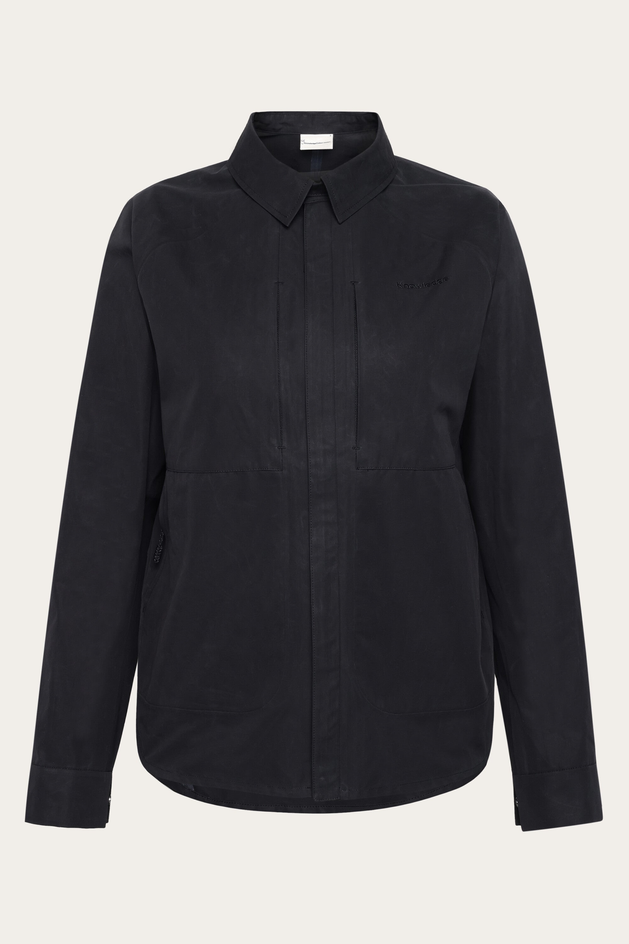 Image of KnowledgeCotton Apparel dames vegan Jas Voor Dames, Vent Canvas 200, Zwart Jet