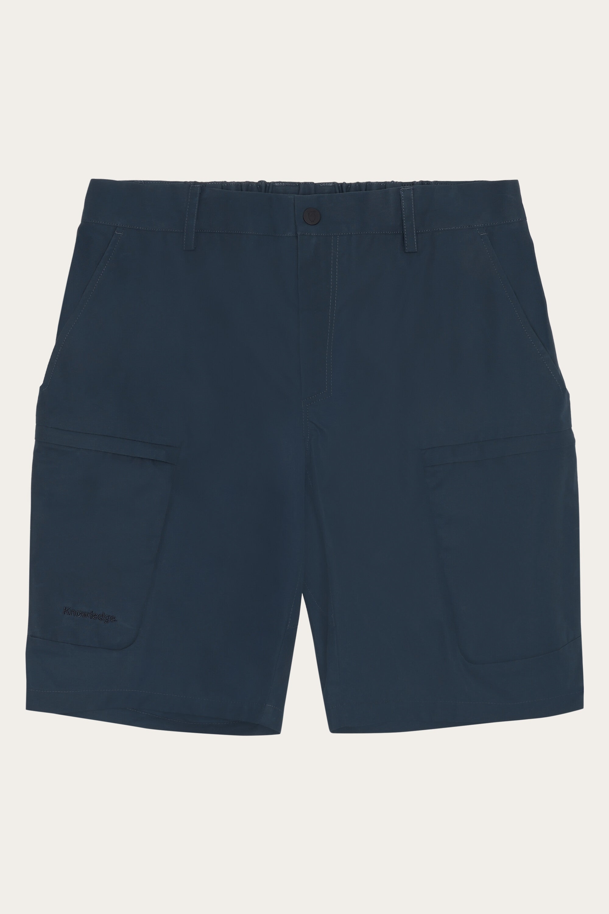 Image of KnowledgeCotton Apparel mannen vegan Shorts Vent Canvas 200 Totaal Eclipse