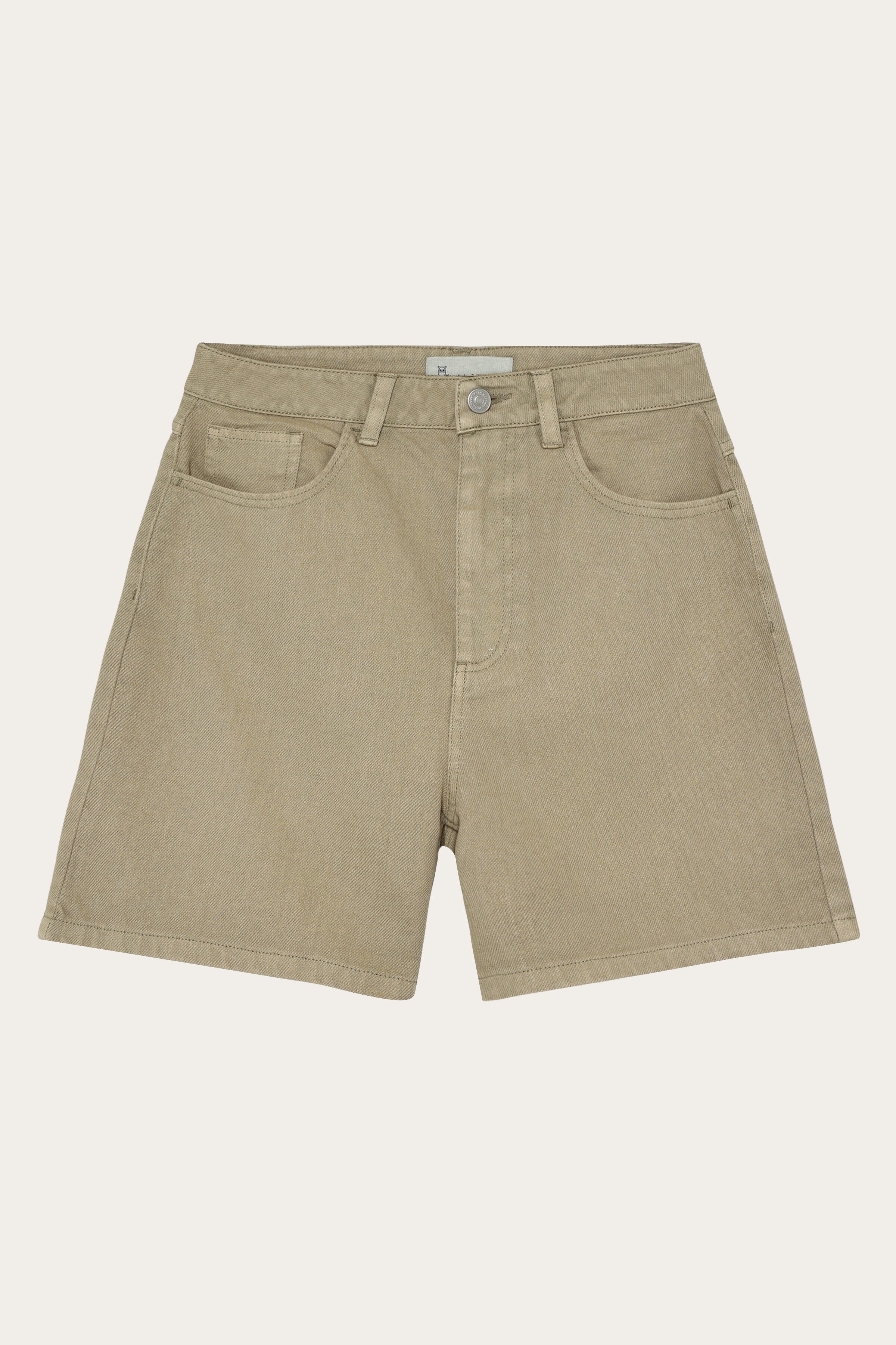 Image of KnowledgeCotton Apparel dames vegan Shorts Gale Straight Twill Beige