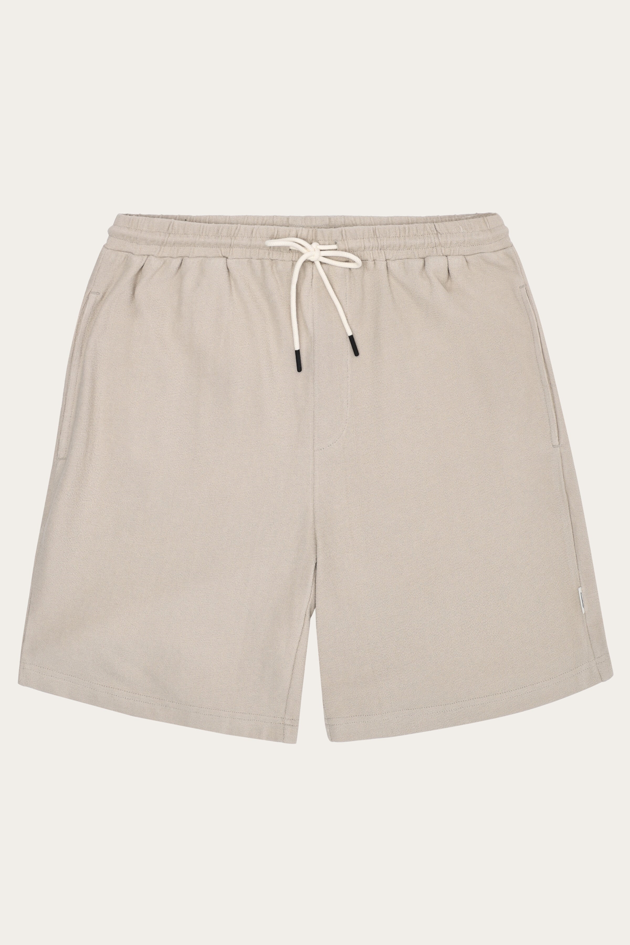 Image of KnowledgeCotton Apparel mannen vegan Shorts Fig Loose BouclÃ© Licht Vedergrijs