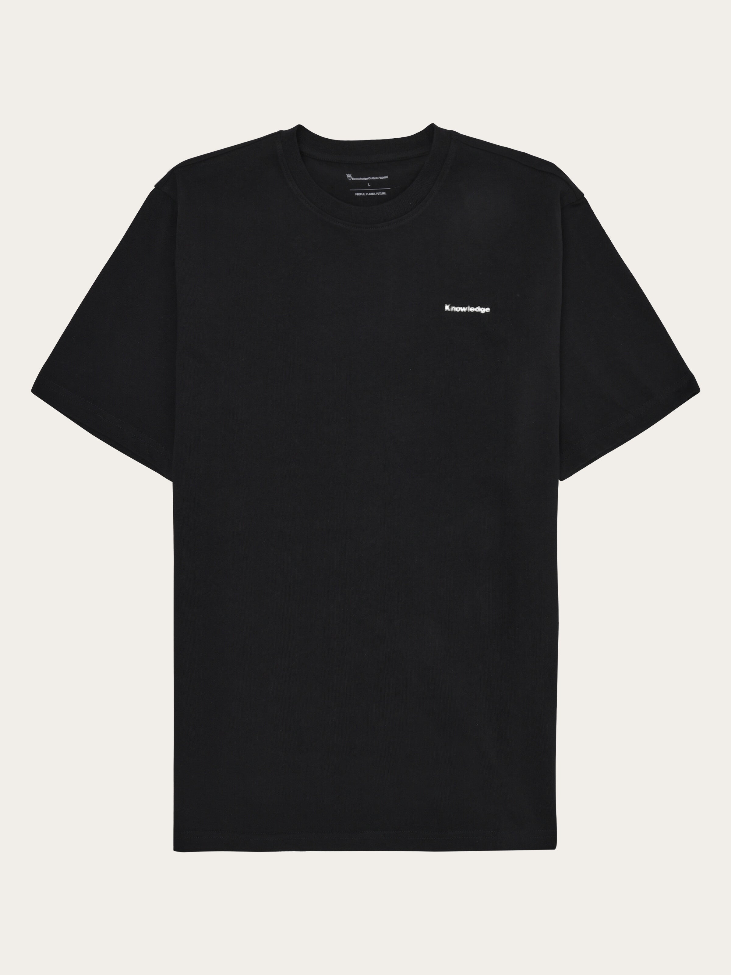 113335 - Herren vegan T-Shirt Herren Rückenaufdruck Black Jet 113335 - Herren vegan T-Shirt Herren Rückenaufdruck Black Jet