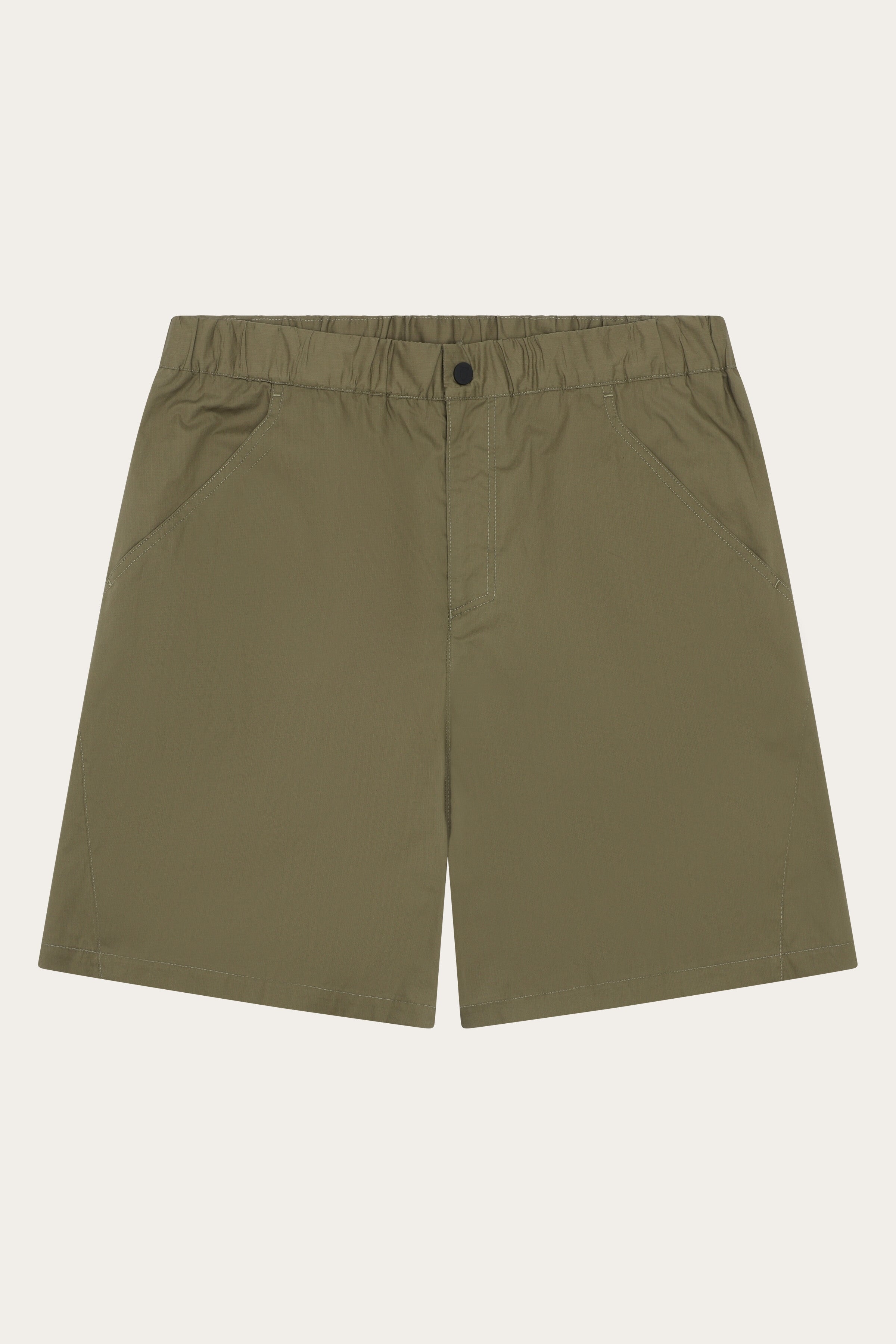 Image of KnowledgeCotton Apparel mannen vegan Shorts Voor Heren, Storm Relaxed Vent Ripstop 90, Burned Olive