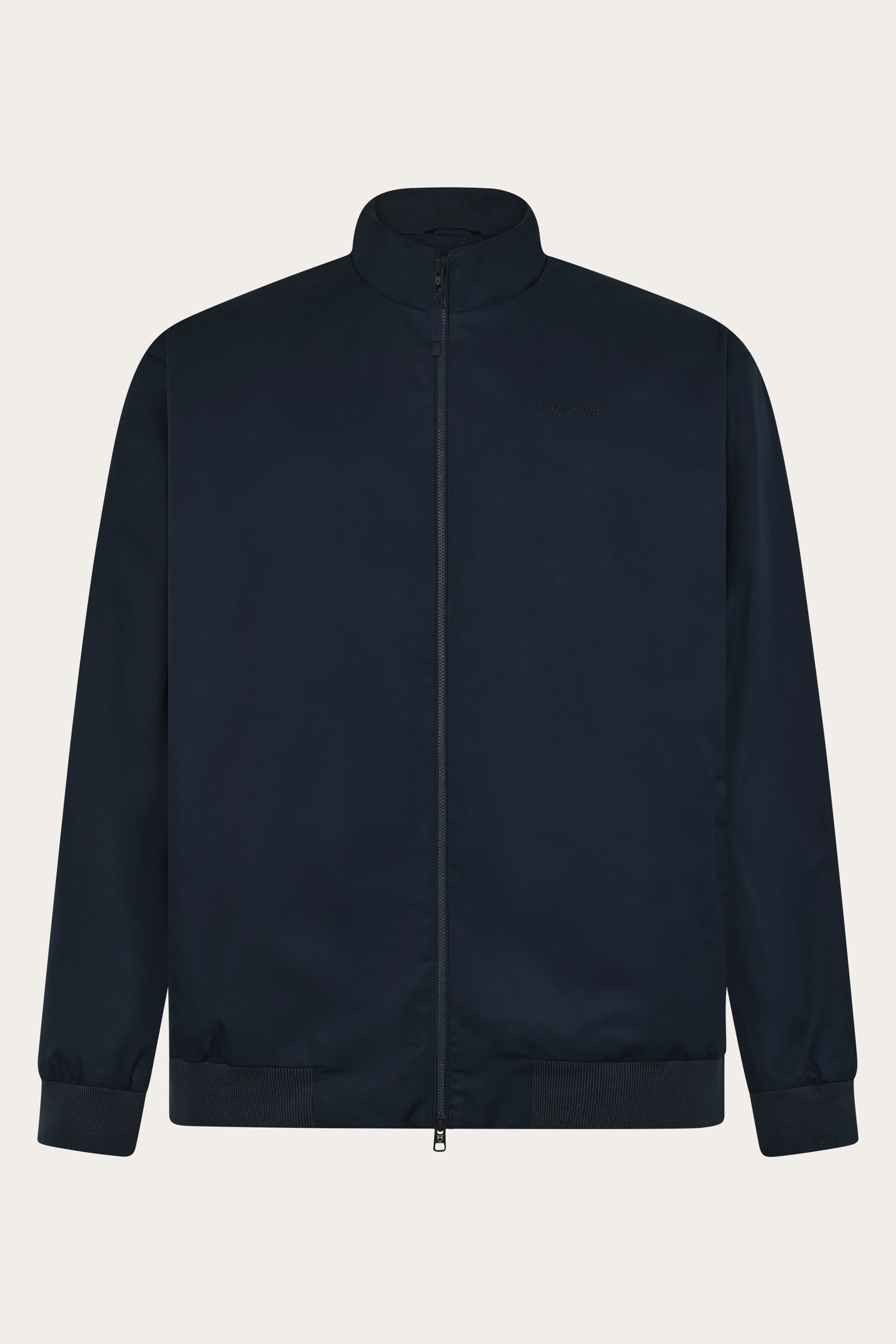 KnowledgeCotton Apparel Herren vegan Jacke Leichtes Segeltuch Total Eclipse