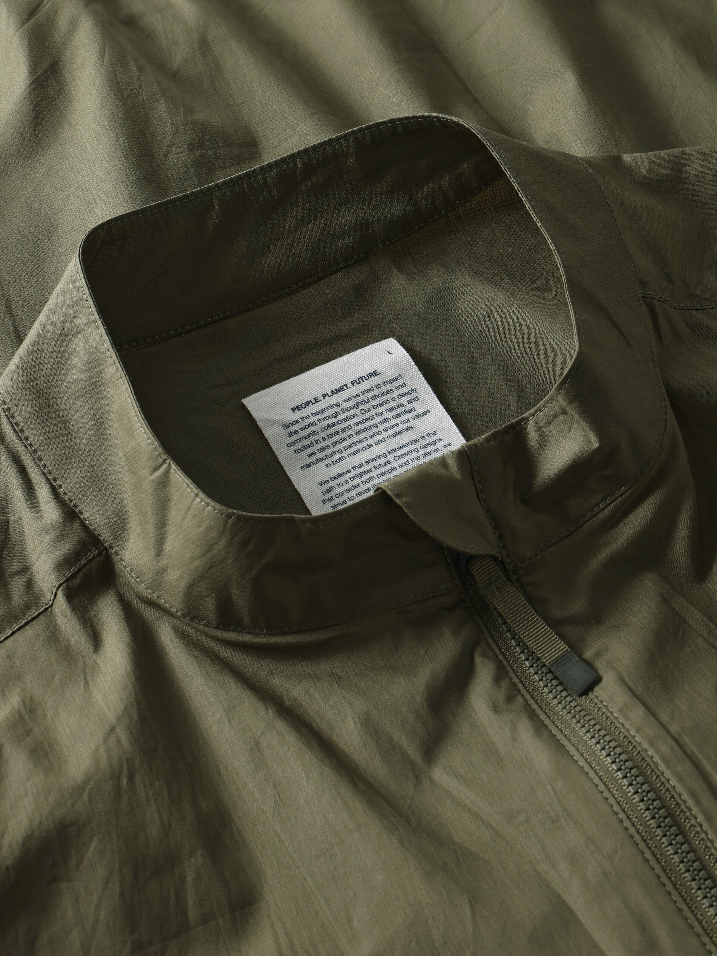 KnowledgeCotton Apparel men vegan Vest Men Vent Ripstop 90 Burned Olive