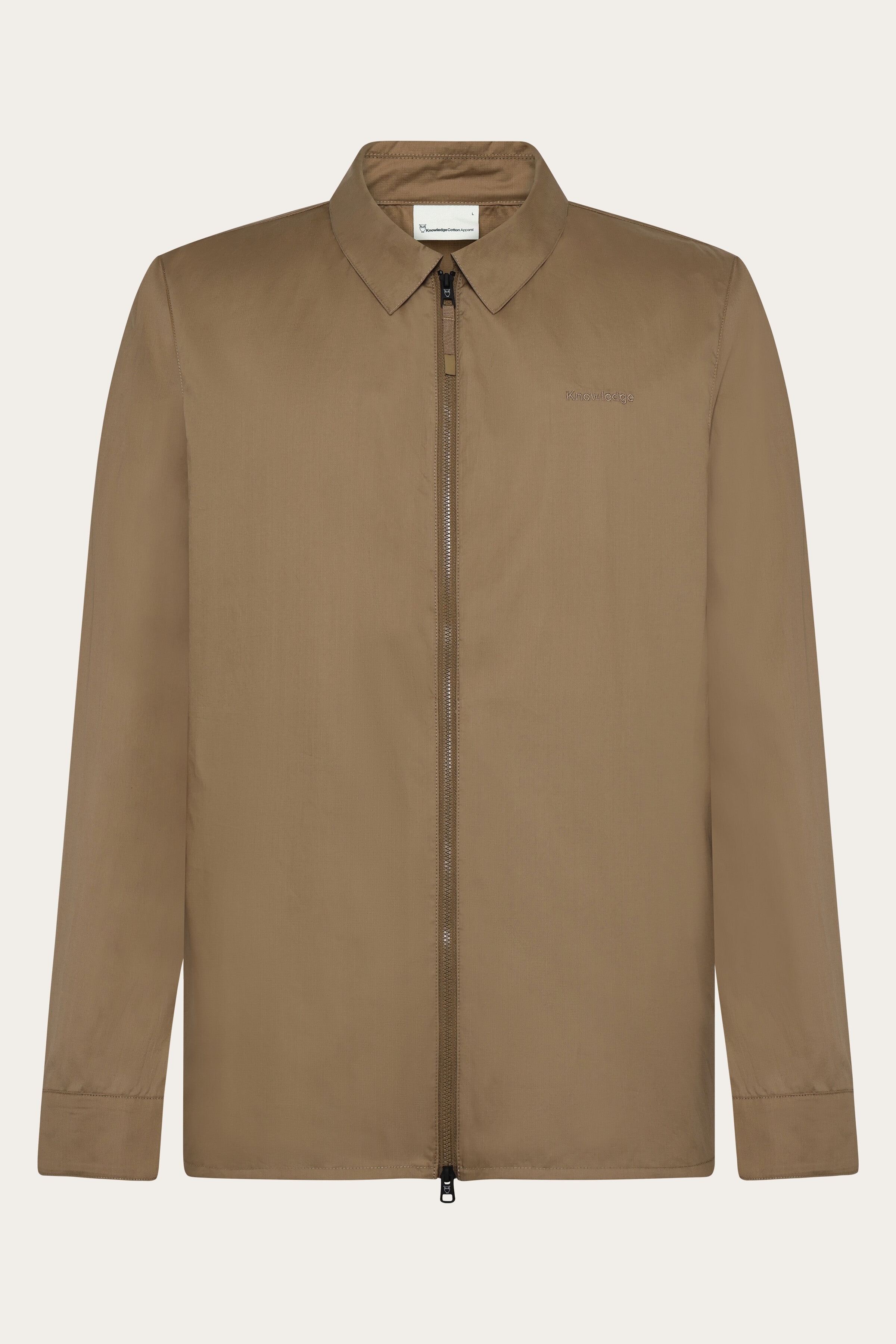 Image of KnowledgeCotton Apparel mannen vegan Overhemd Voor Heren Met Ventilatie, Ripstop, Maat 90, Tuffe Bruin