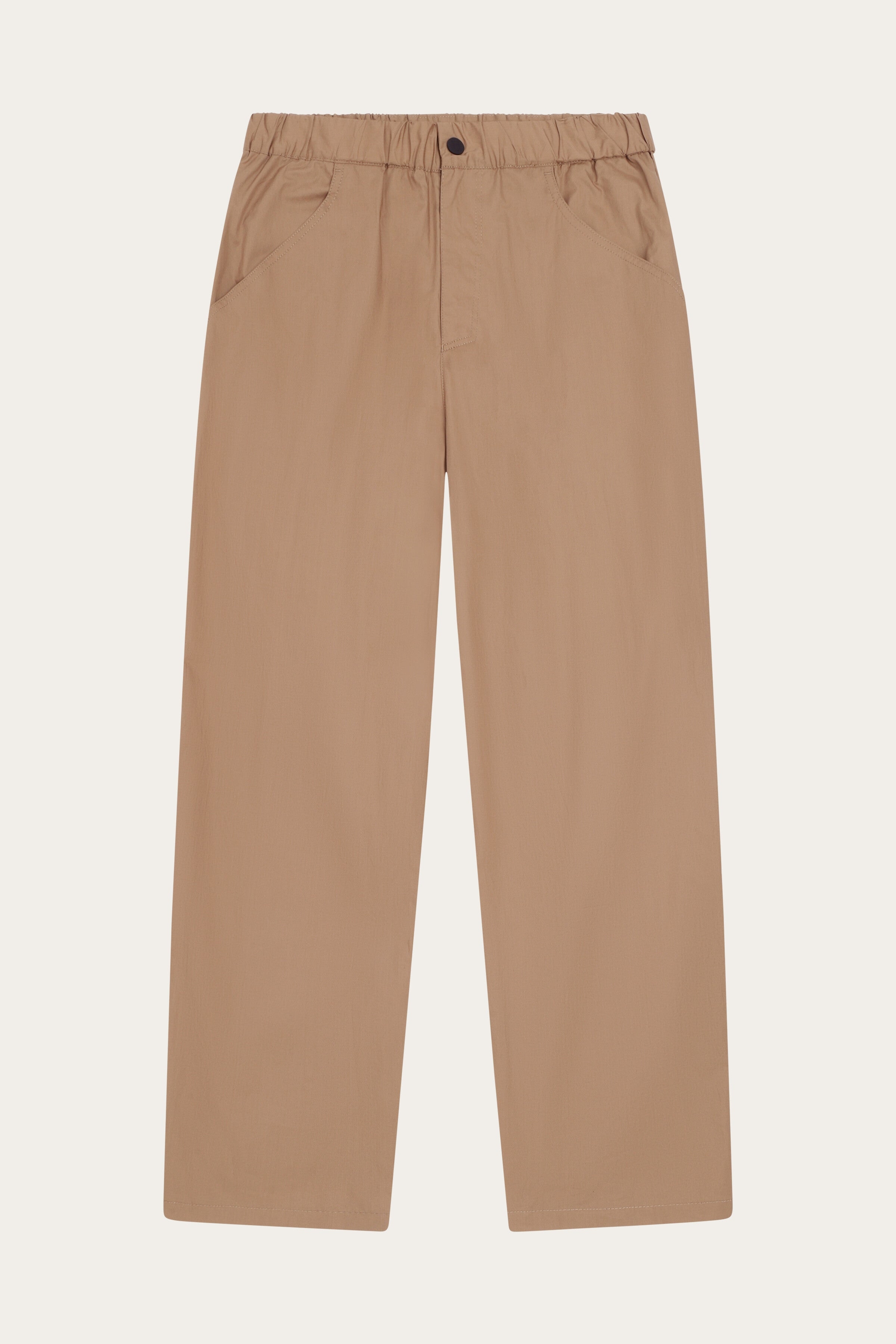 Image of KnowledgeCotton Apparel dames vegan Damesbroek Sky Relaxed Vent Ripstop 90 Tuffet Bruin