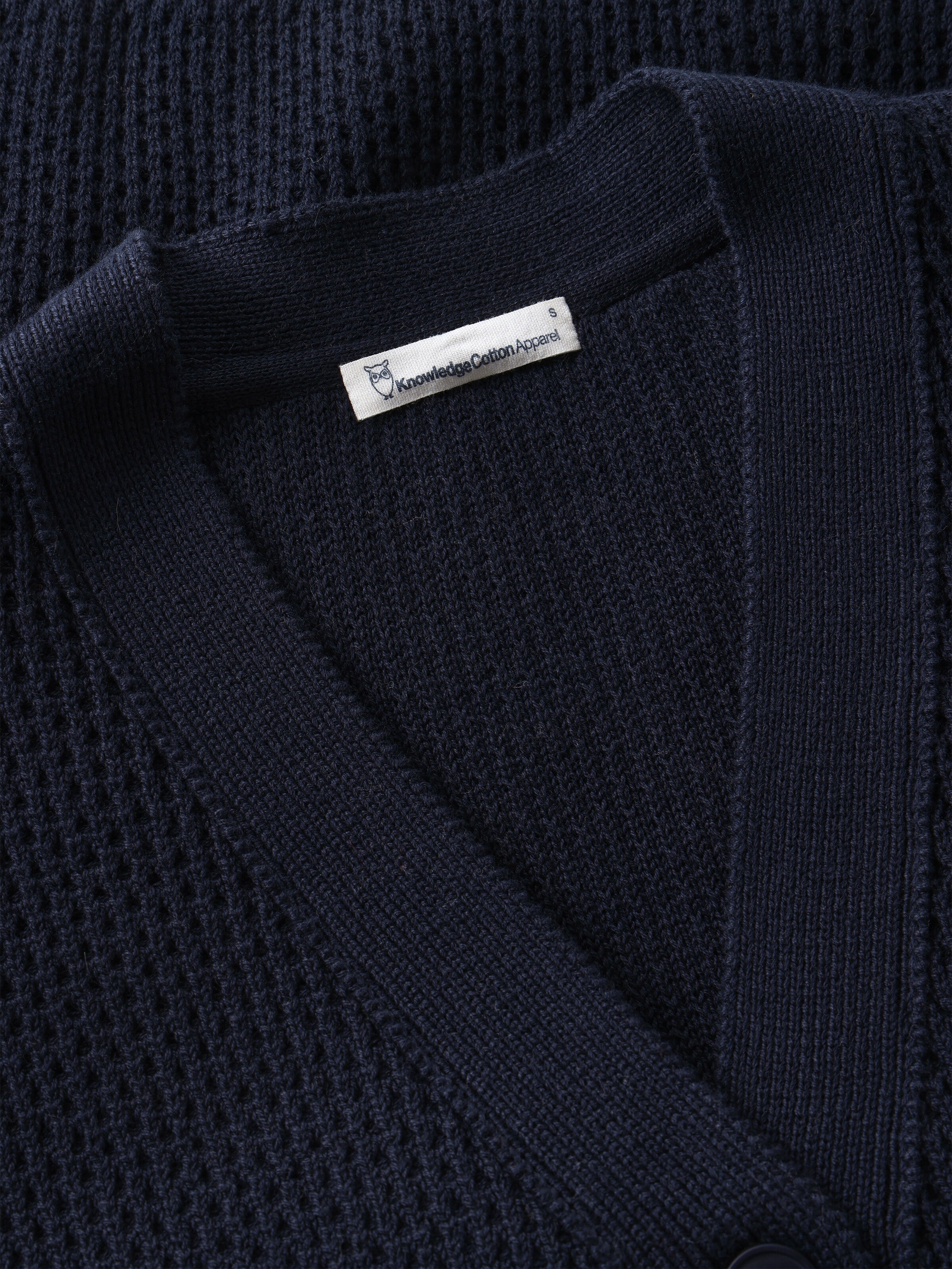 KnowledgeCotton Apparel womens vegan Knit Cardigan Night Sky Navy